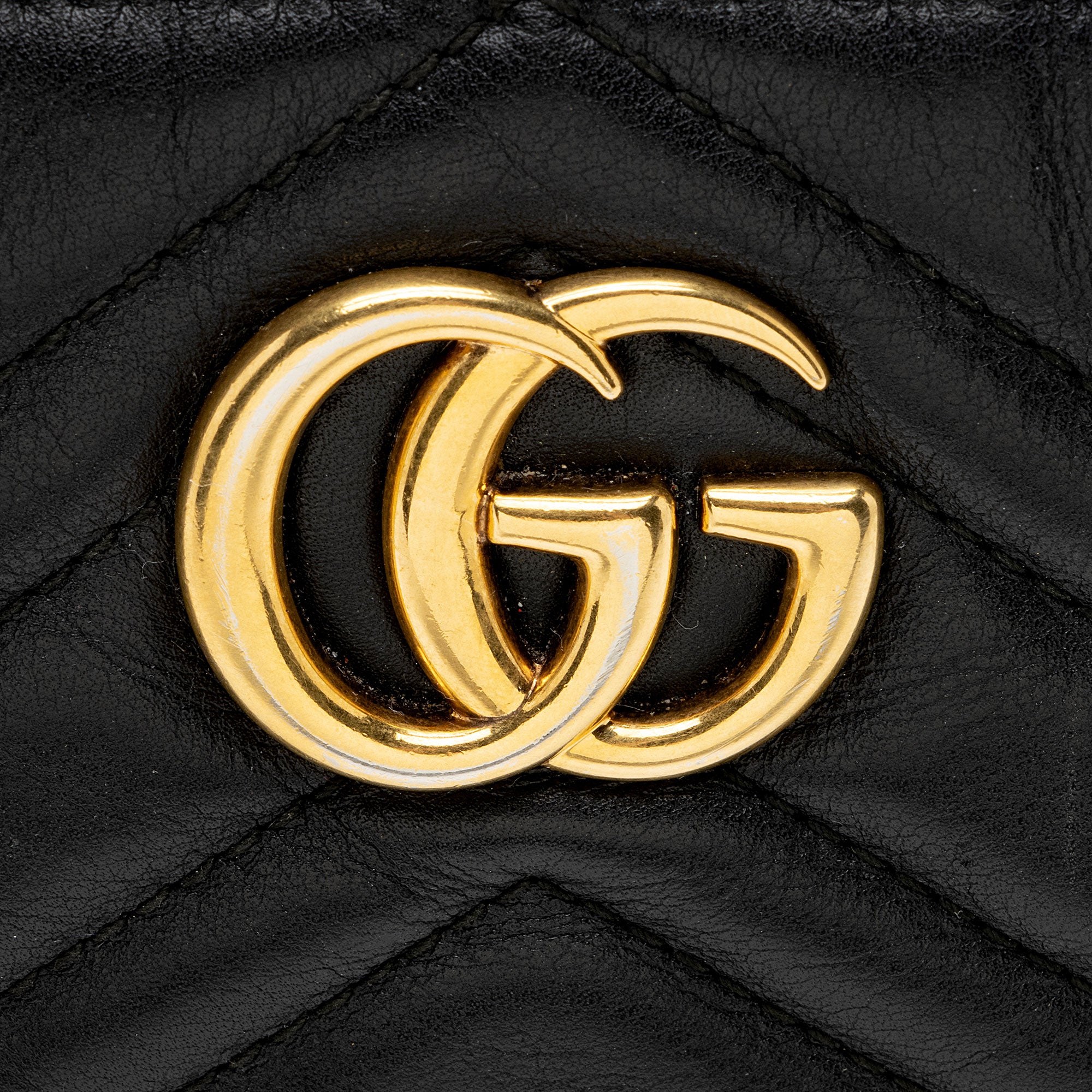 Gucci Matelasse Leather GG Marmont Mini Chain Bag (SHF-CwKDsc)