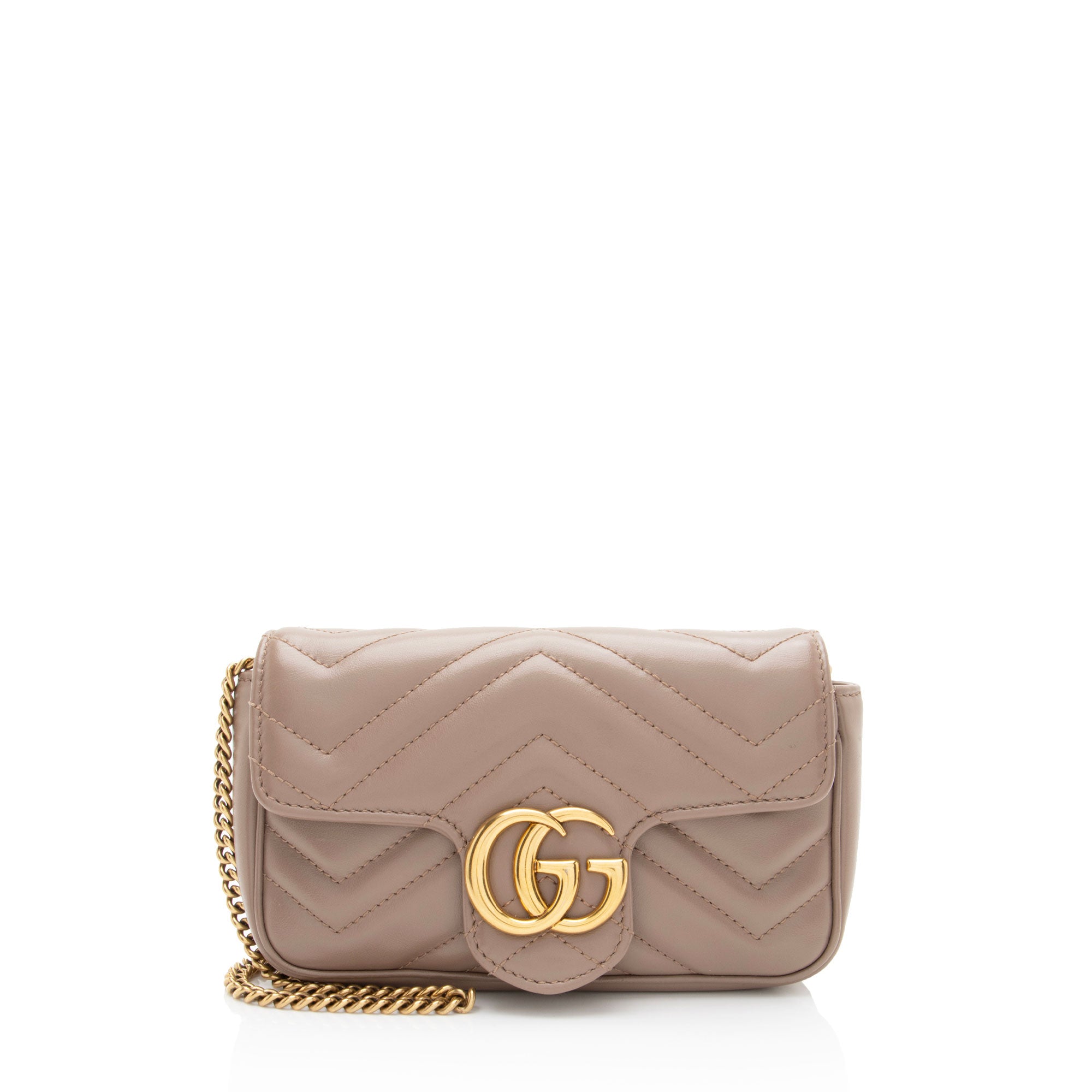 Gucci Matelasse Leather GG Marmont Mini Flap Bag