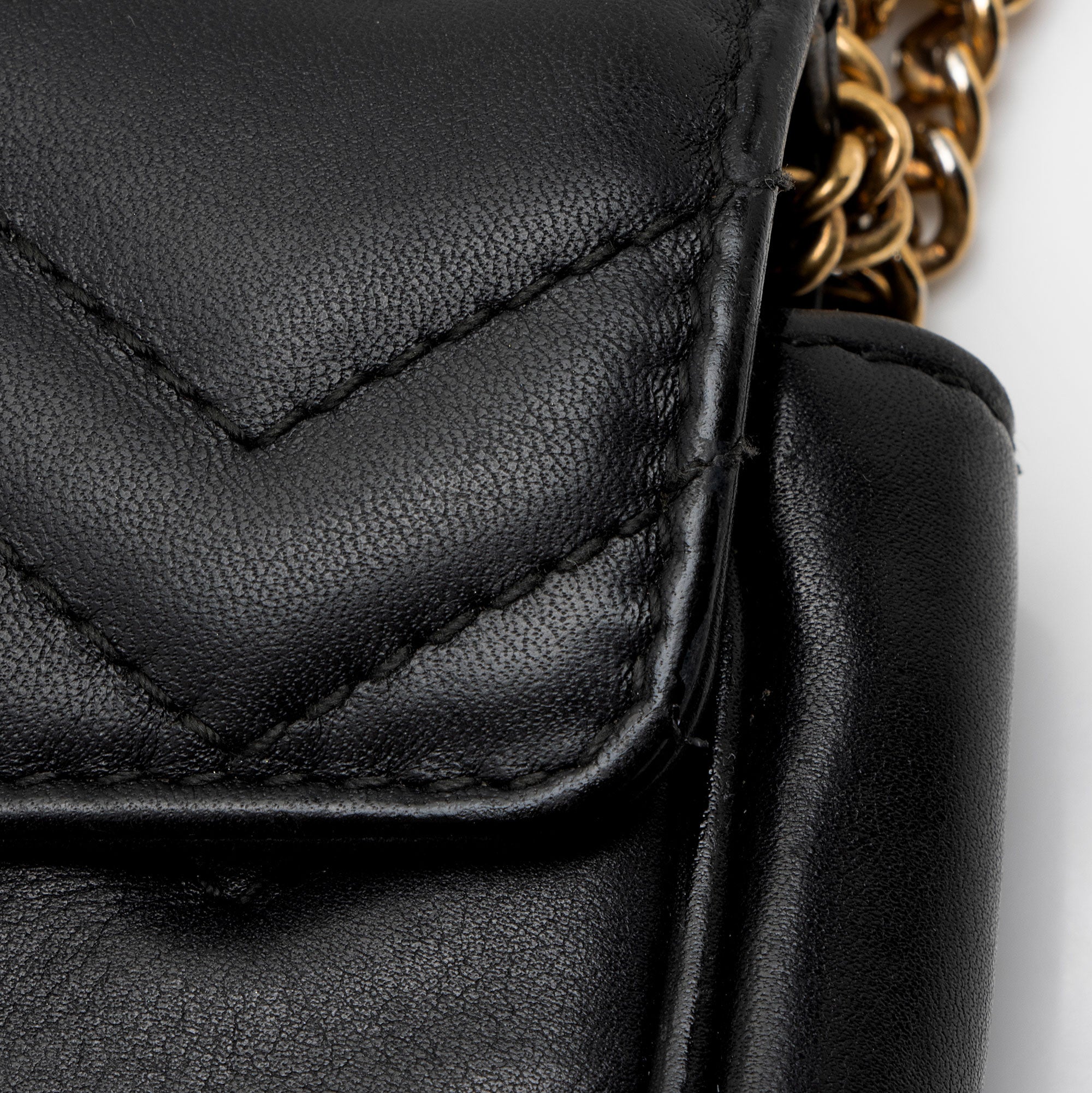 Gucci Matelasse Leather GG Marmont Mini Flap Bag