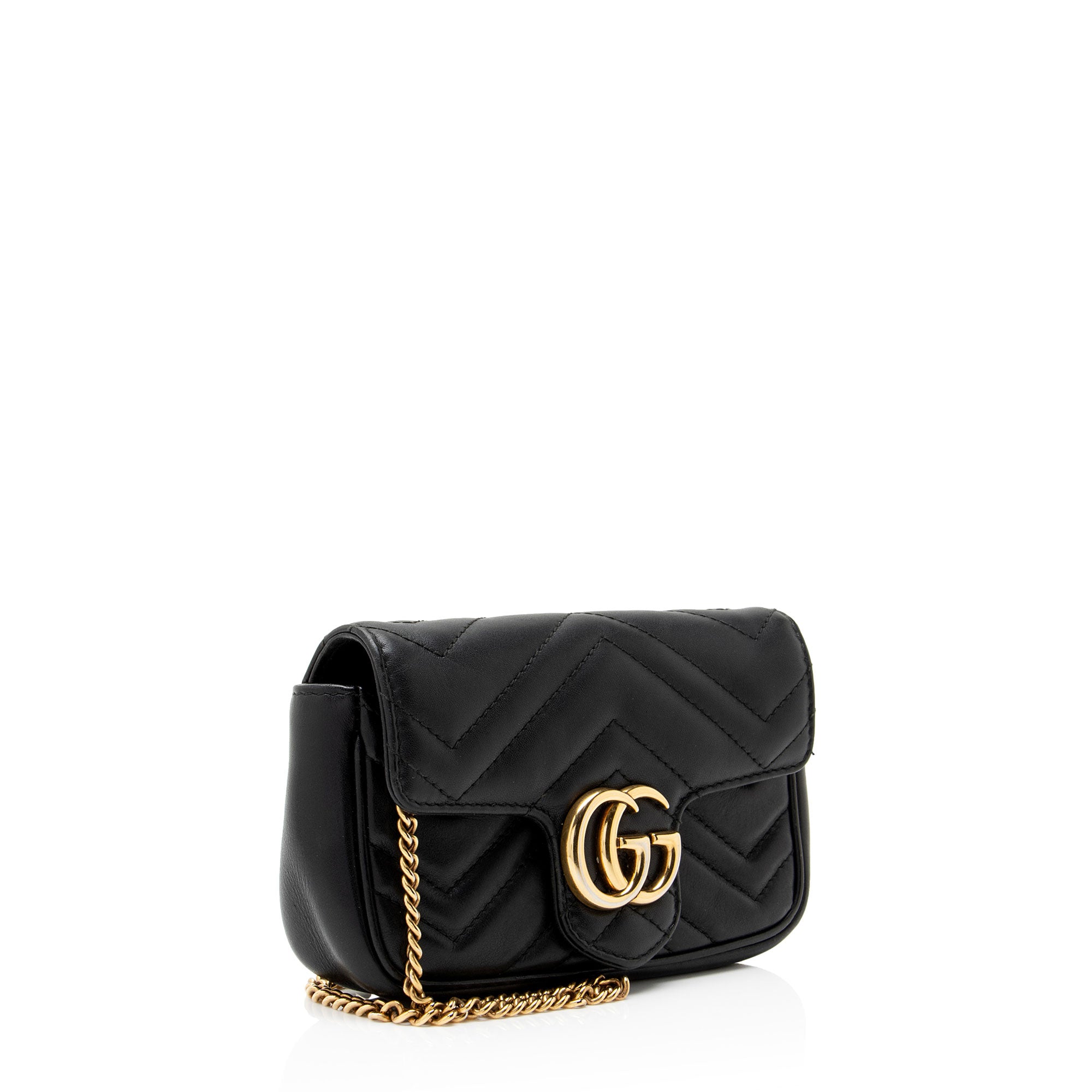 Gucci Matelasse Leather GG Marmont Mini Flap Bag