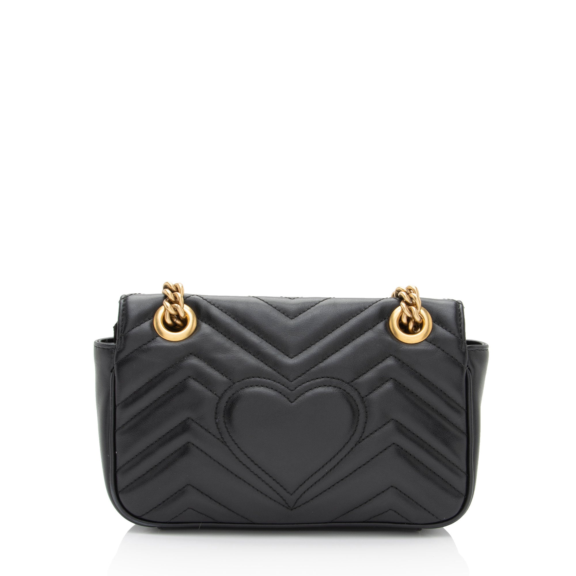 Gucci Matelasse Leather GG Marmont Mini Flap Bag (SHF-3BWamx)
