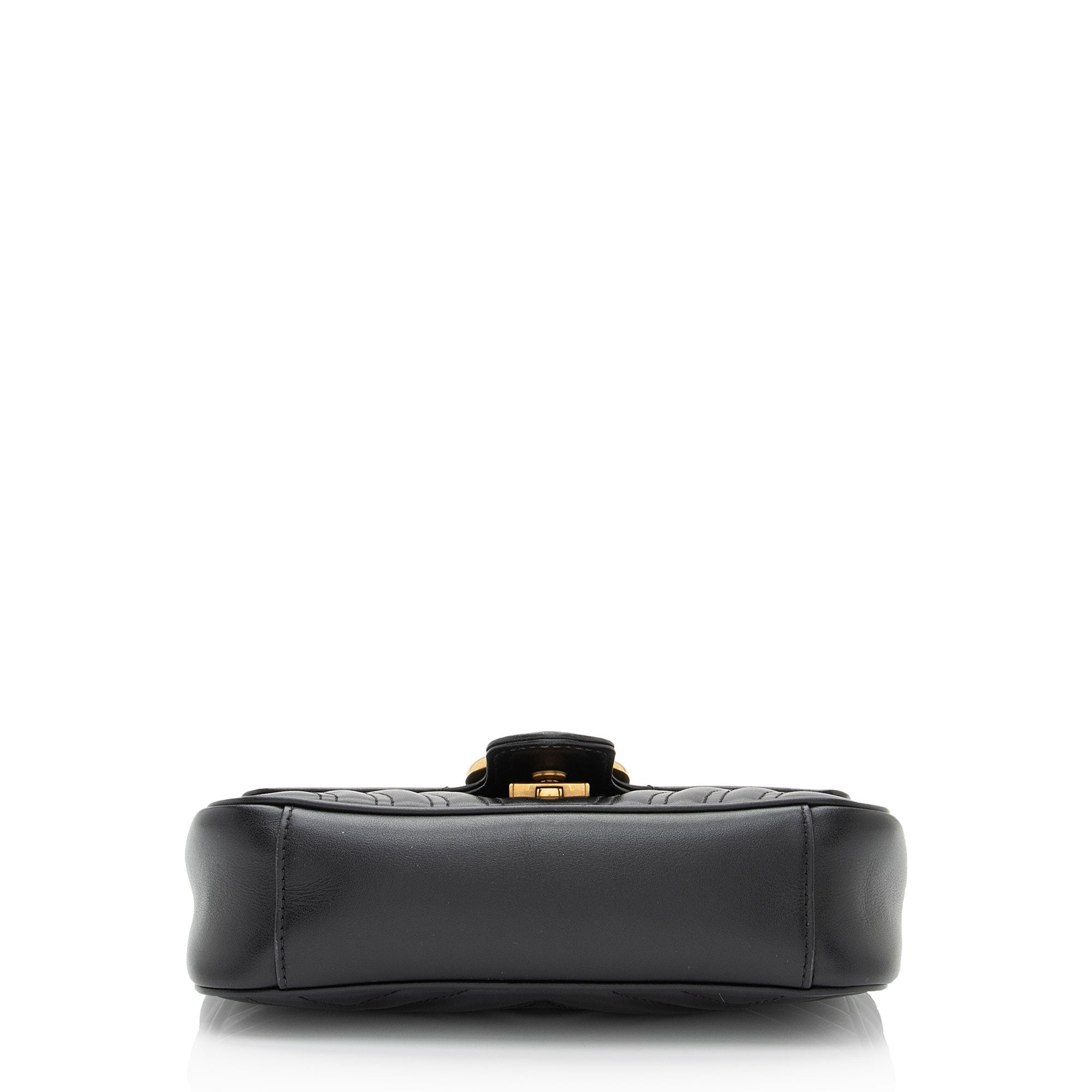 Gucci Matelasse Leather GG Marmont Mini Flap Bag (SHF-3BWamx)