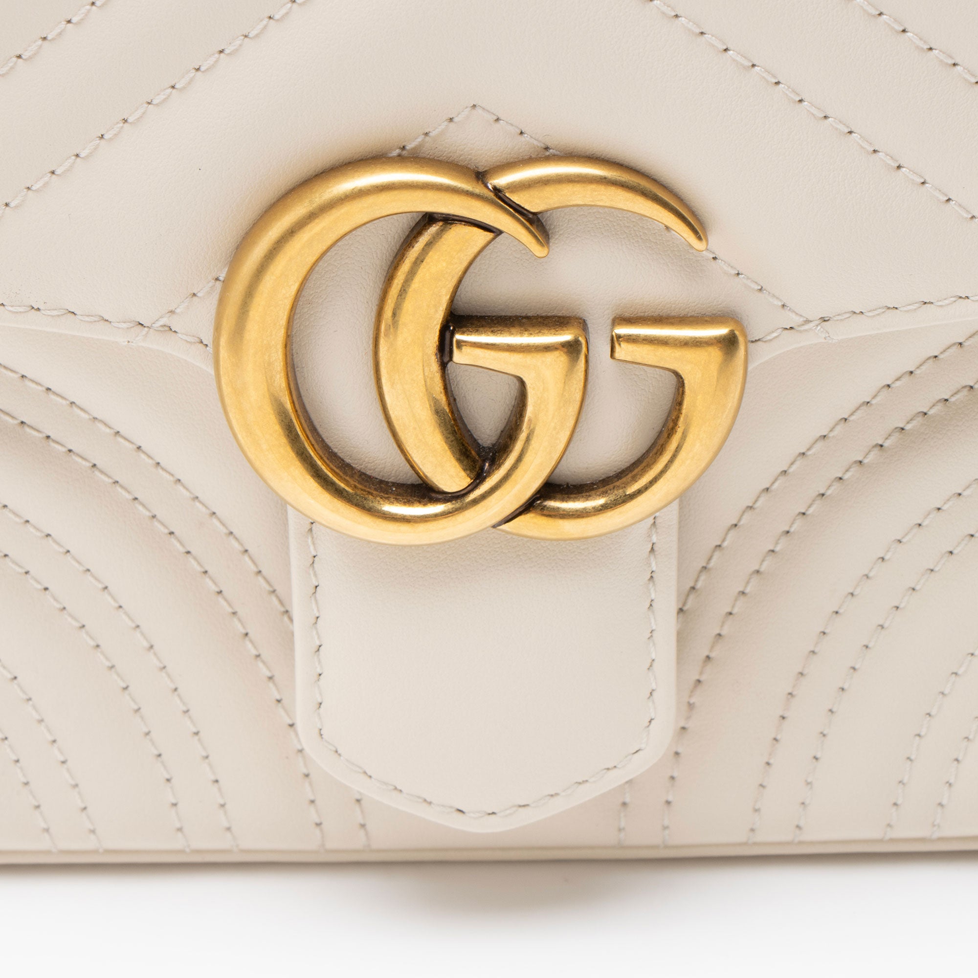 Gucci Matelasse Leather GG Marmont Mini Top Handle Bag