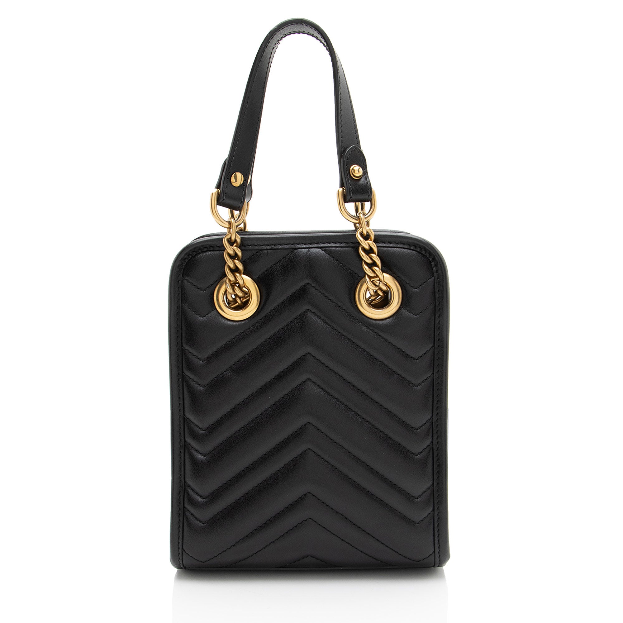 Gucci Matelasse Leather GG Marmont Mini Tote
