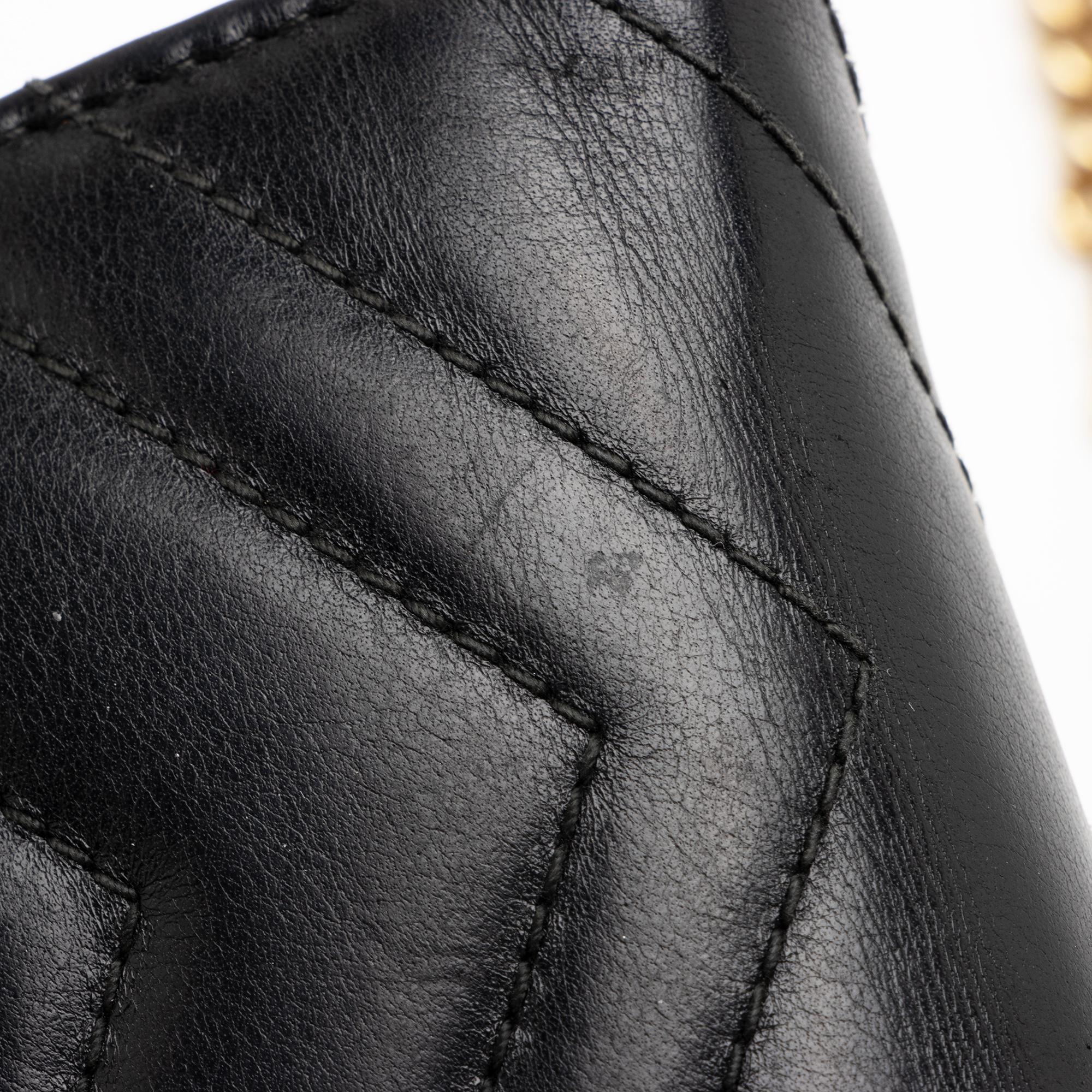 Gucci Matelasse Leather GG Marmont Mini Wallet on Chain Bag (SHF-zSUheQ)