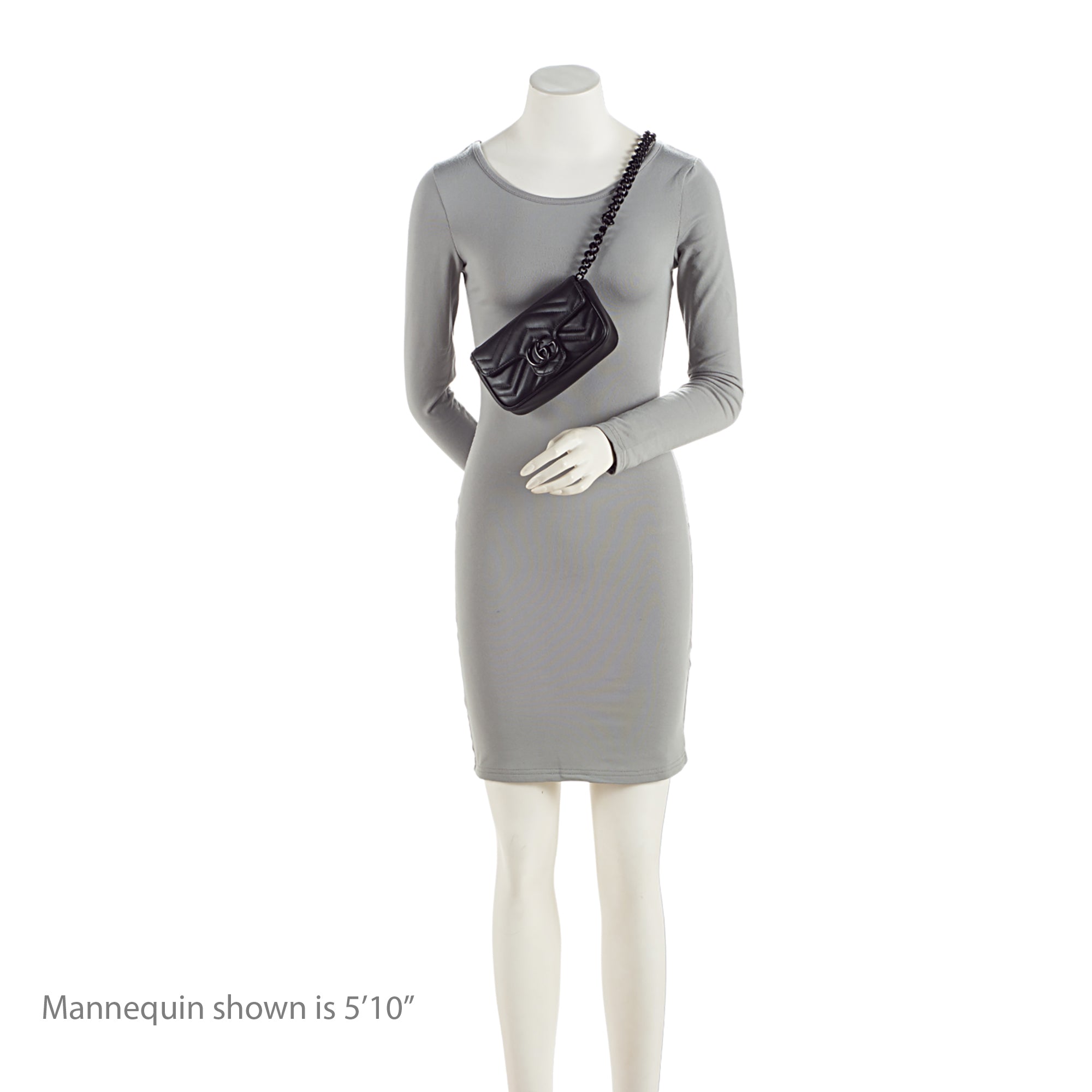 Gucci Matelasse Leather GG Marmont Monochrome Belt Bag (SHF-2itioi)