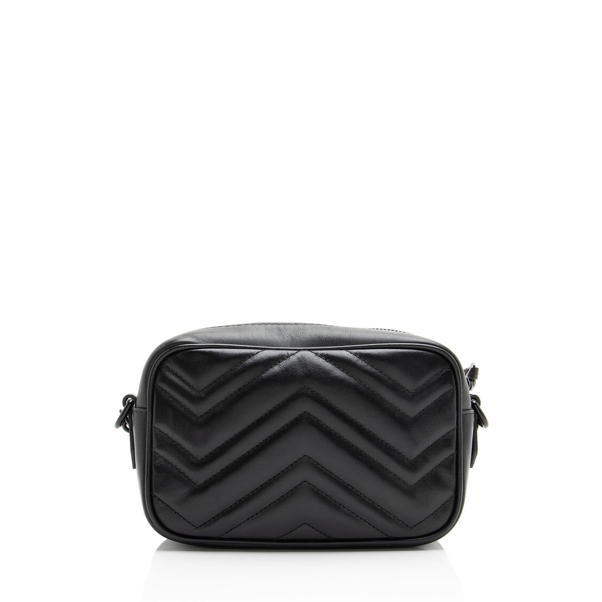Gucci Matelasse Leather GG Marmont Monochrome Mini Camera Bag