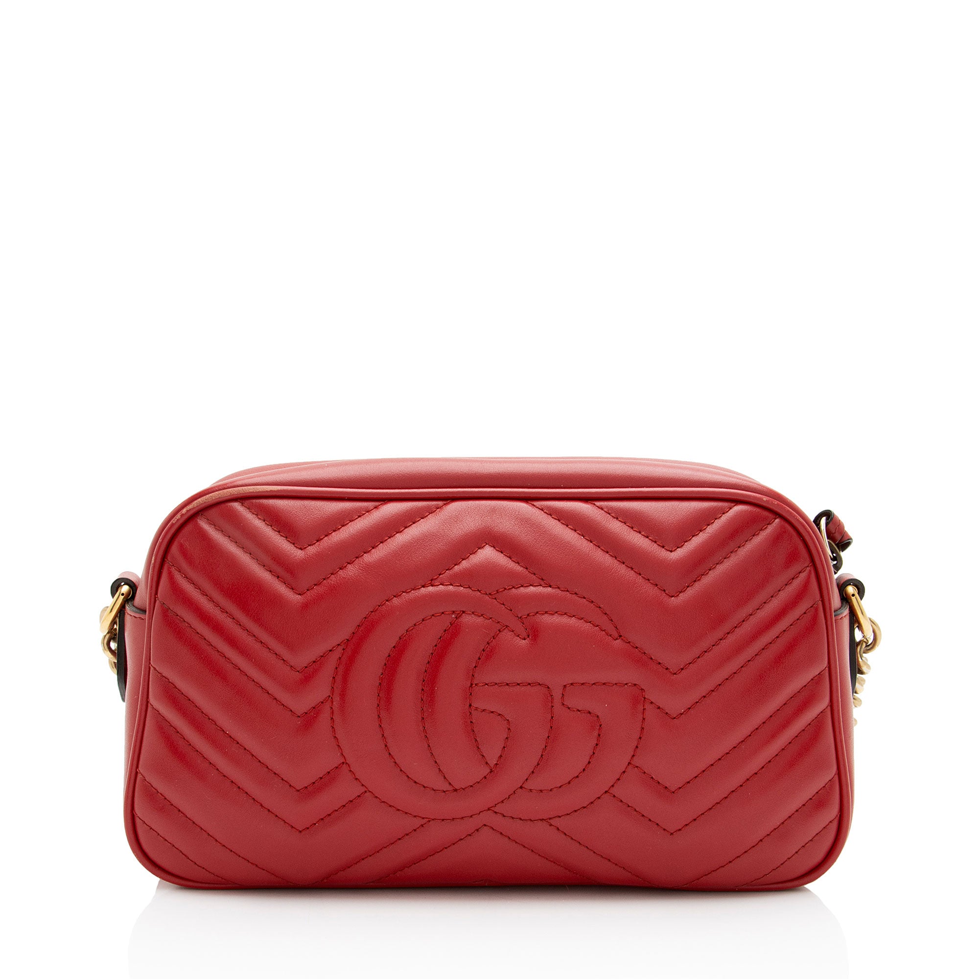 Gucci Matelasse Leather GG Marmont Small Camera Bag