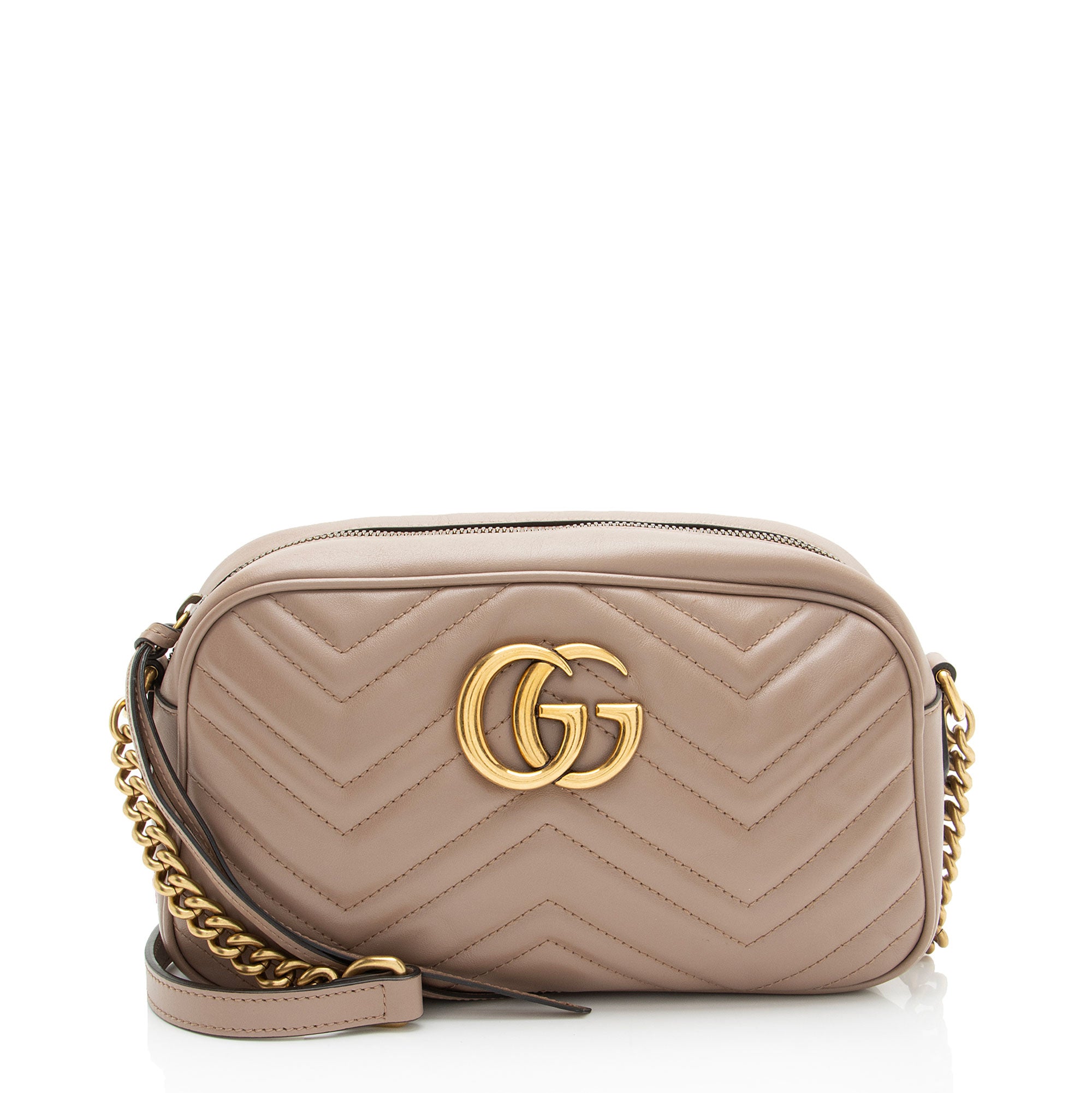Gucci Matelasse Leather GG Marmont Small Camera Bag