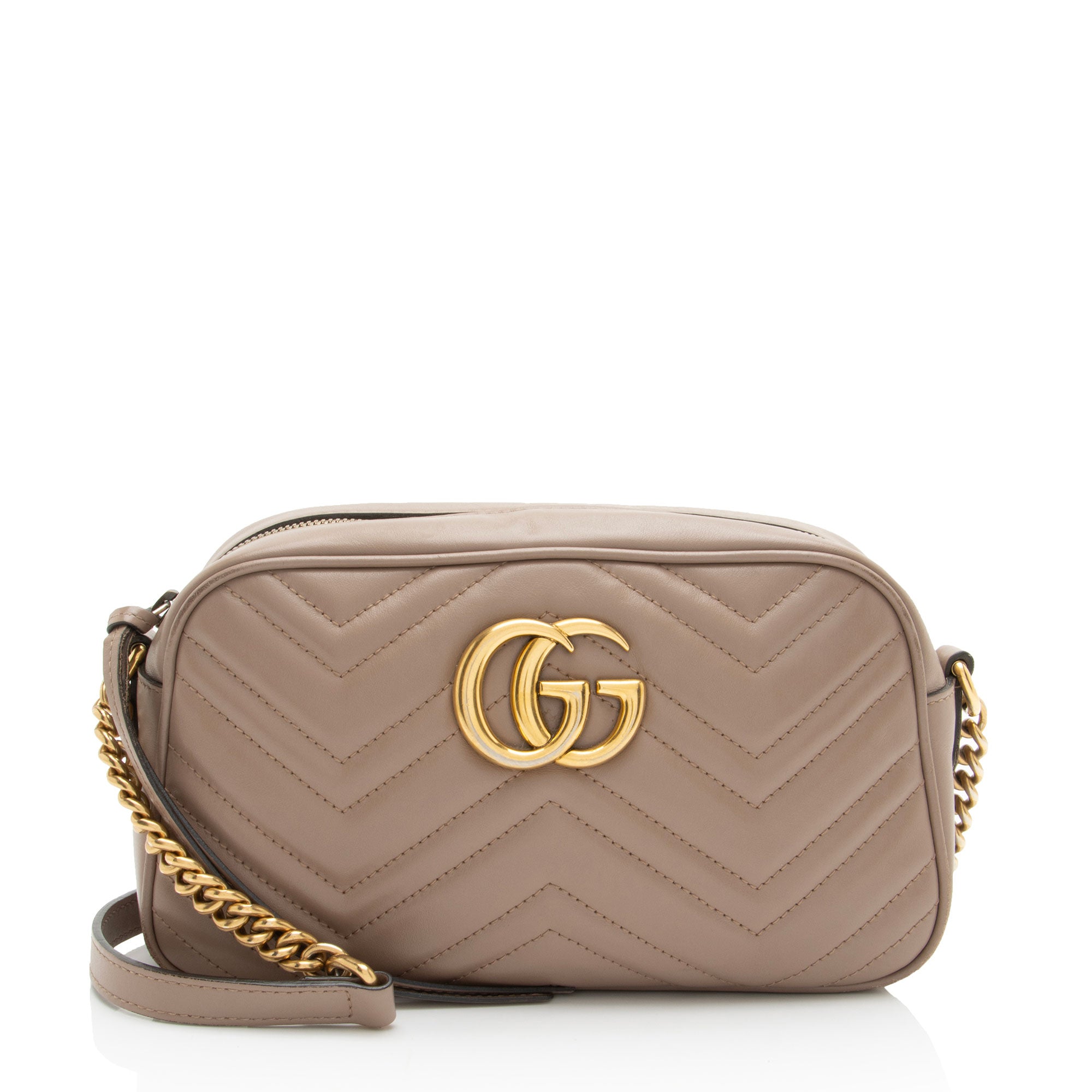 Gucci Matelasse Leather GG Marmont Small Camera Bag