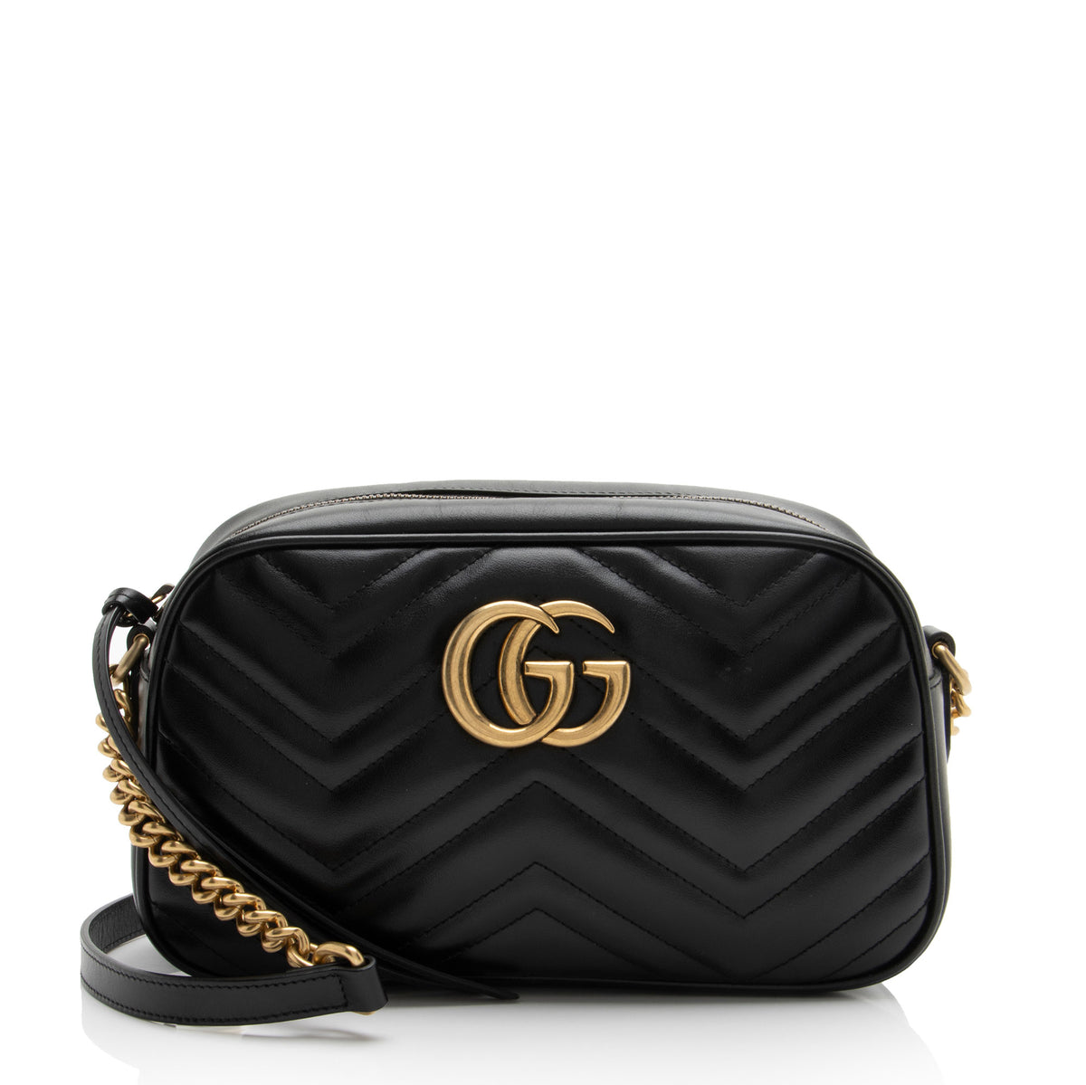 Gucci Matelasse Leather GG Marmont Small Camera Bag