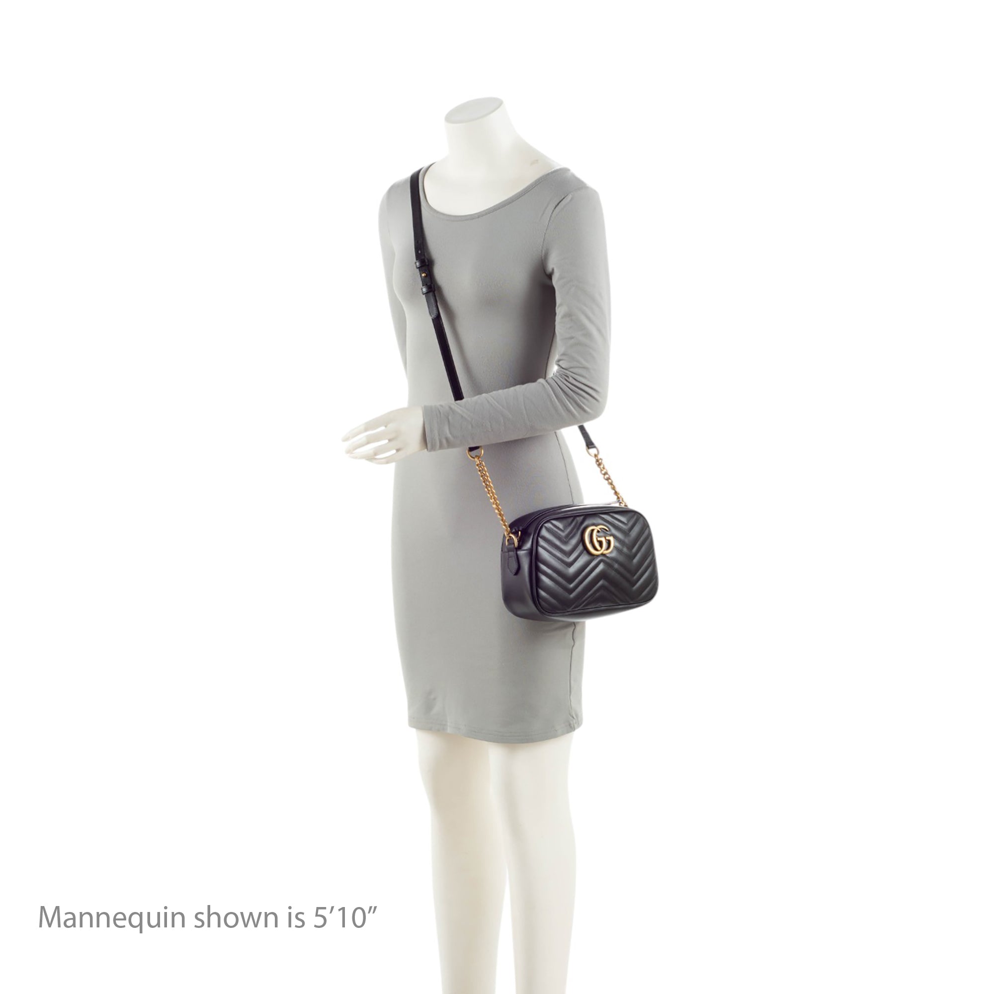Gucci Matelasse Leather GG Marmont Small Camera Bag