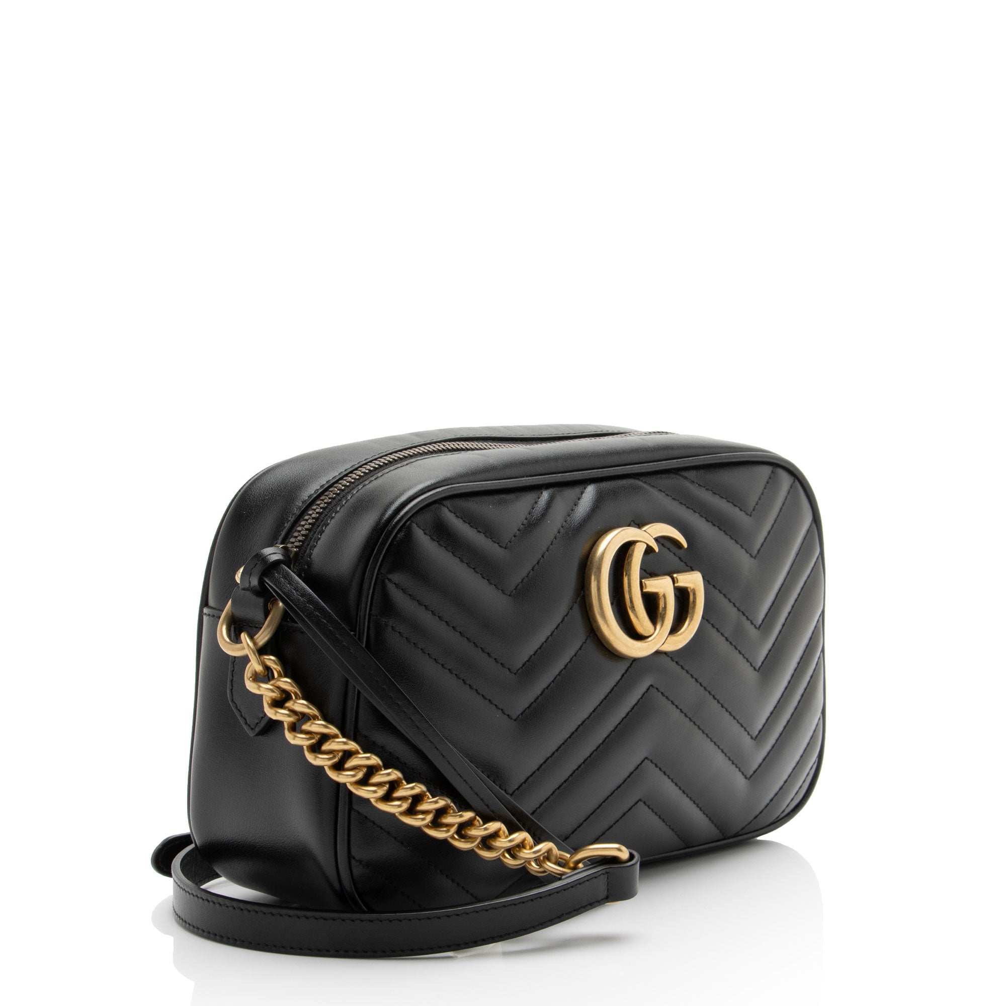 Gucci Matelasse Leather GG Marmont Small Camera Bag