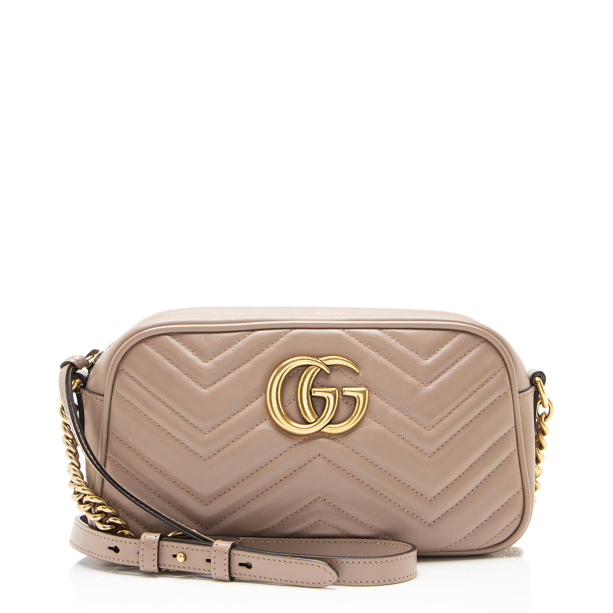Gucci Matelasse Leather GG Marmont Small Camera Bag