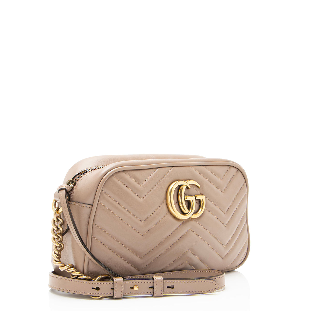 Gucci Matelasse Leather GG Marmont Small Camera Bag