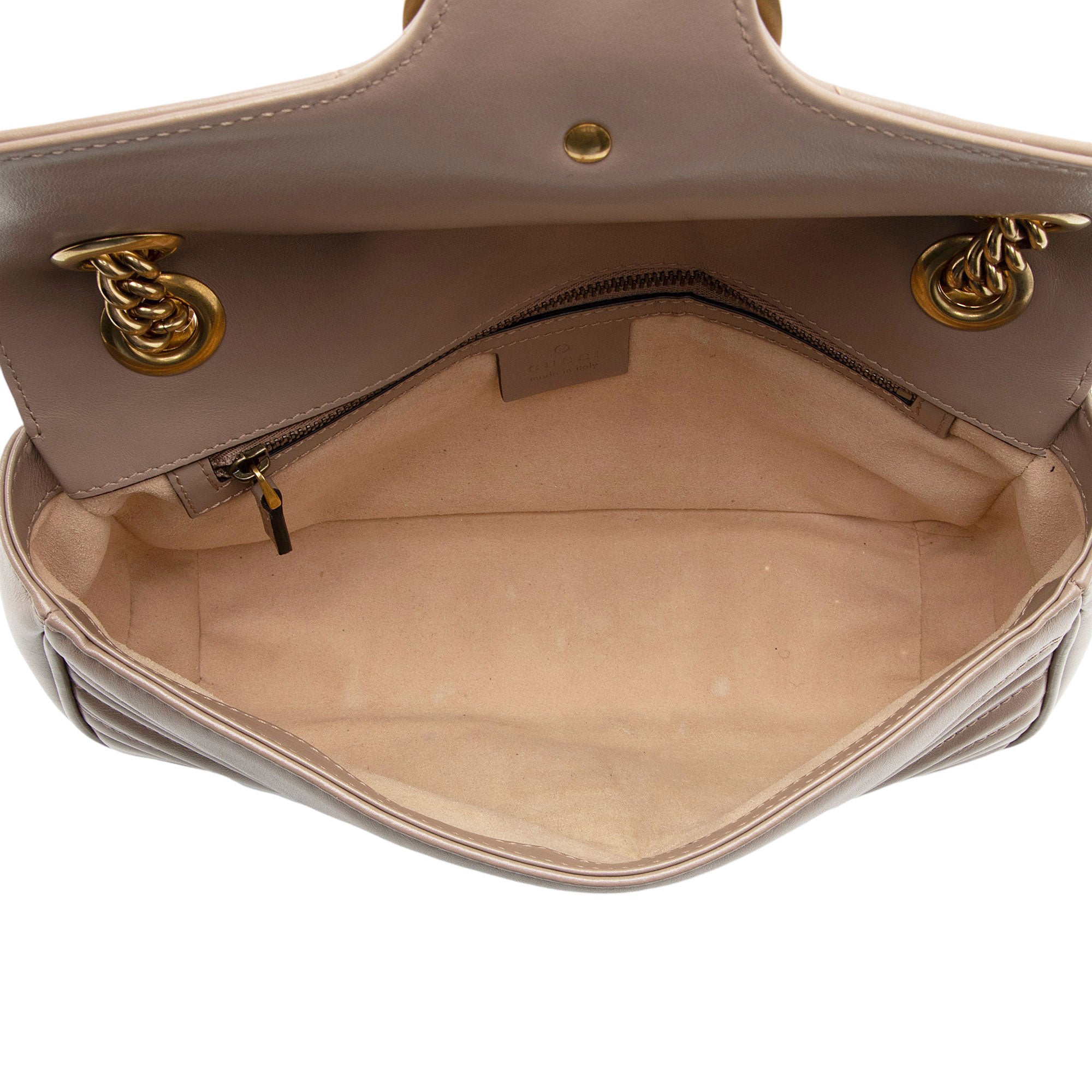 Gucci Matelasse Leather GG Marmont Small Flap Bag