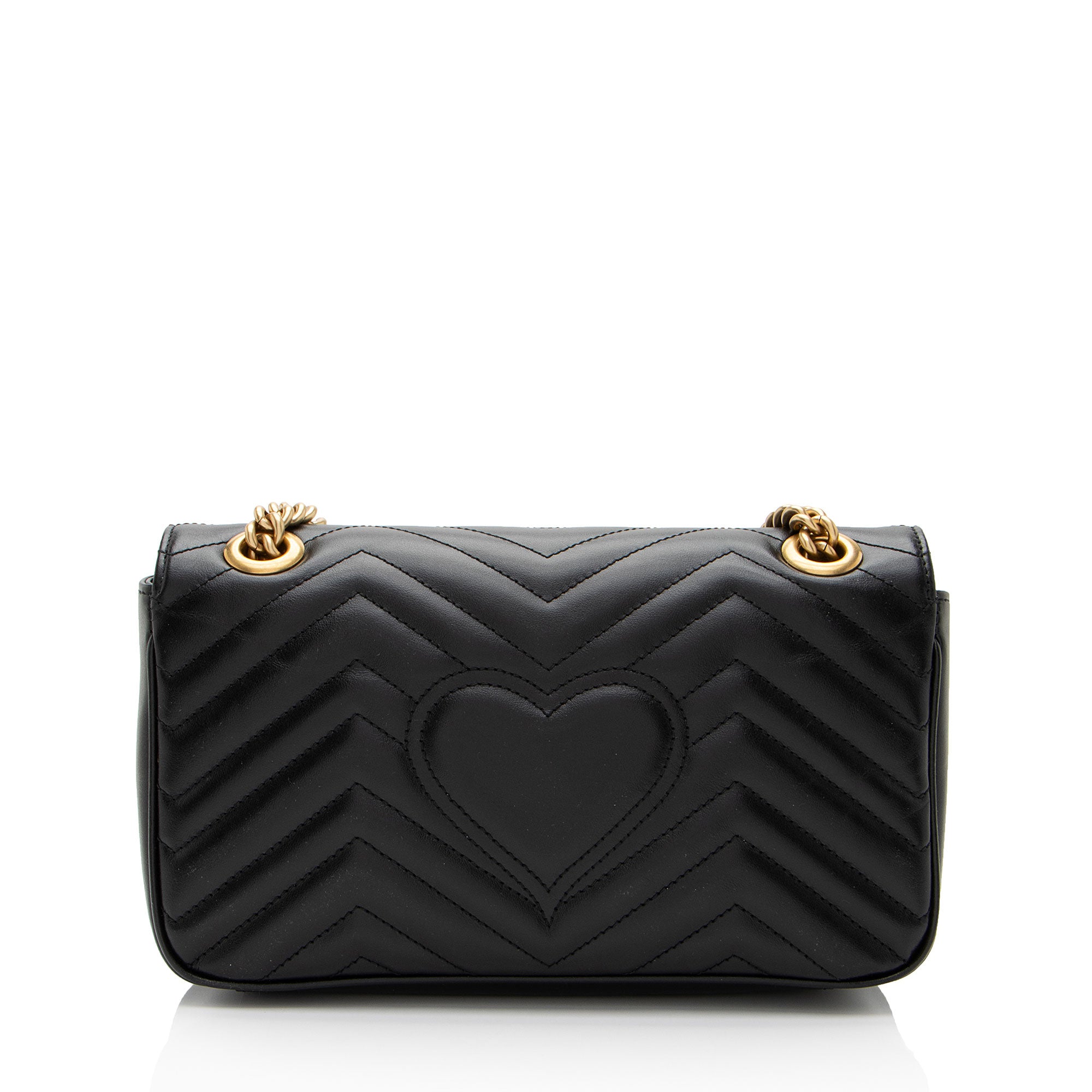 Gucci Matelasse Leather GG Marmont Small Flap Bag (SHF-gHIYfO)