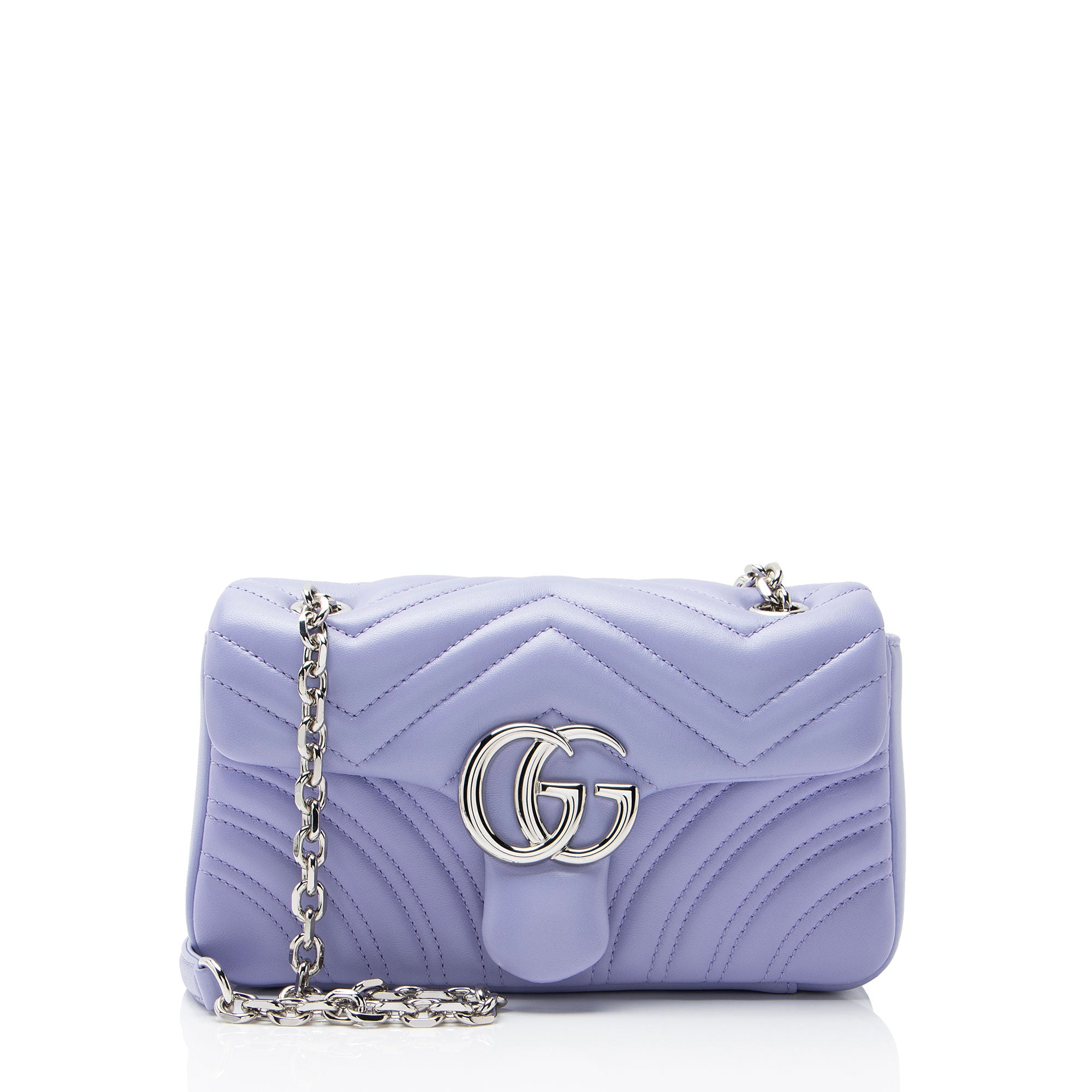 Gucci Matelasse Leather GG Marmont Small Flap Bag