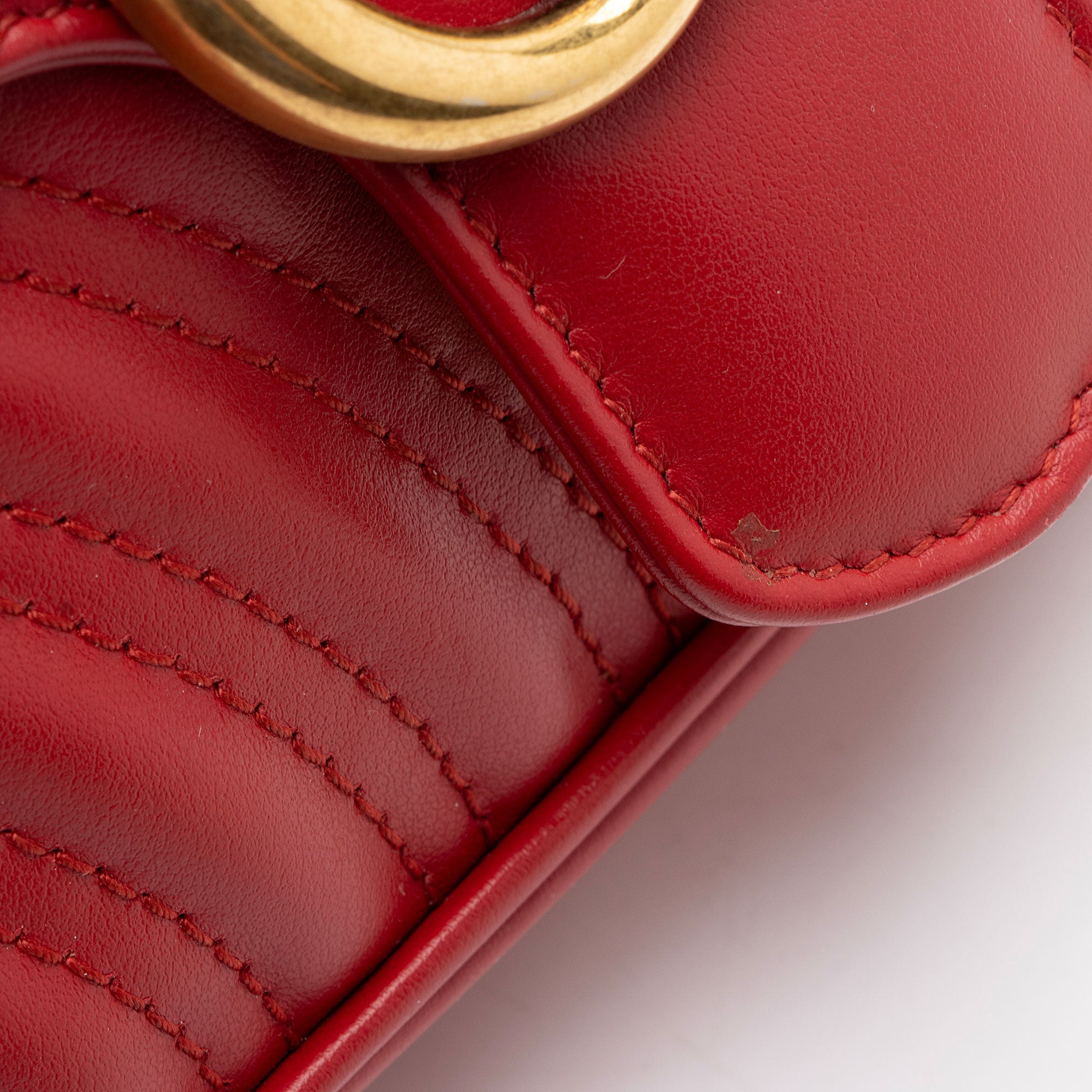 Gucci Matelasse Leather GG Marmont Small Flap Bag