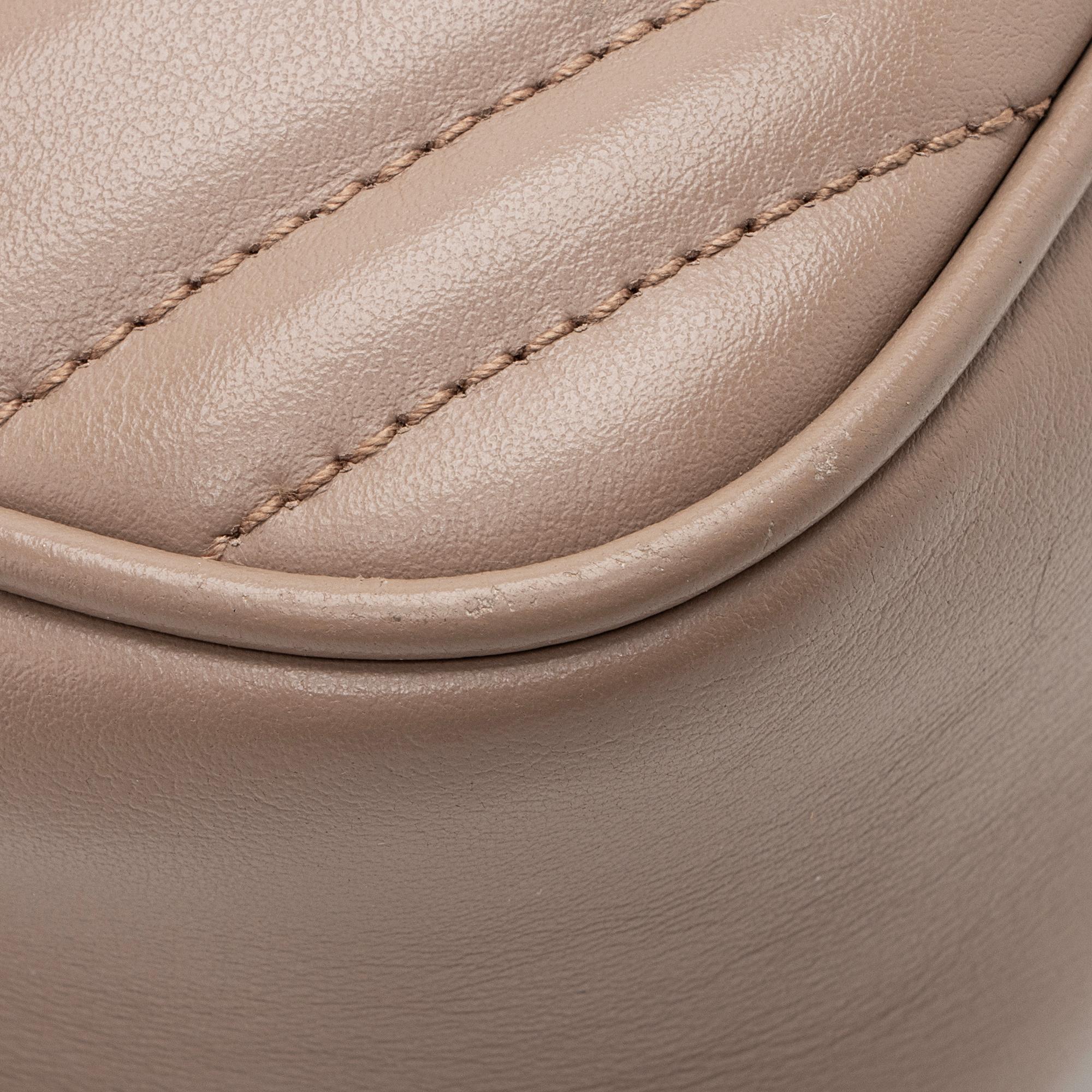 Gucci Matelasse Leather GG Marmont Small Shoulder Bag (SHF-22520)