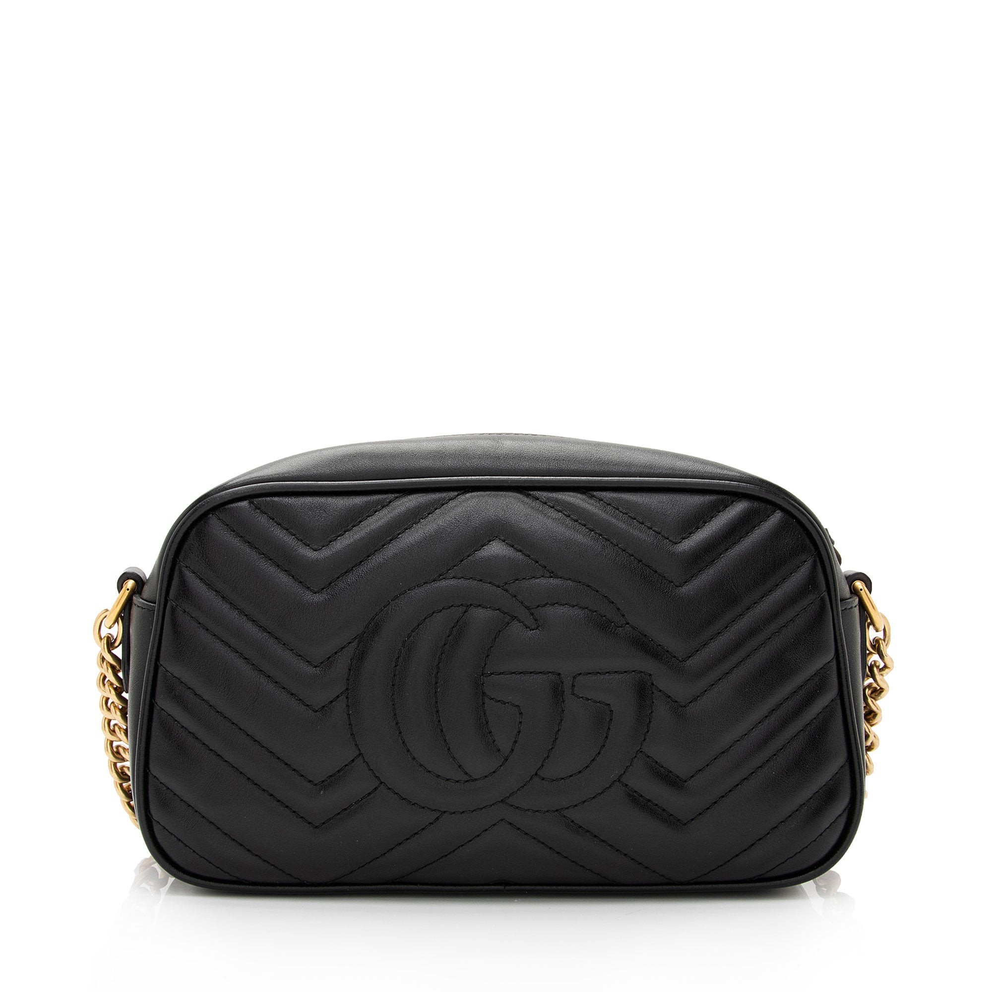 Gucci Matelasse Leather GG Marmont Small Shoulder Bag (SHF-qHsTPi)