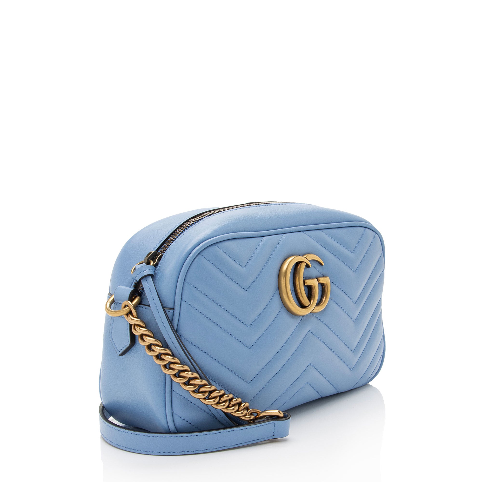 Gucci Matelasse Leather GG Marmont Small Shoulder Bag