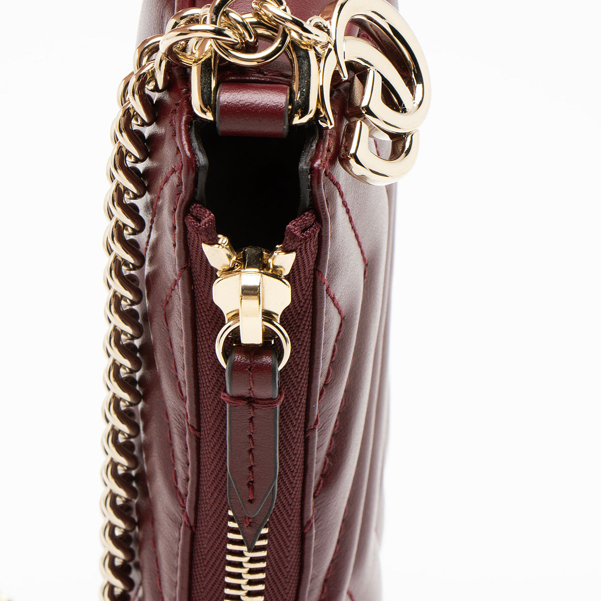 Gucci Matelasse Leather GG Marmont Mini Pochette