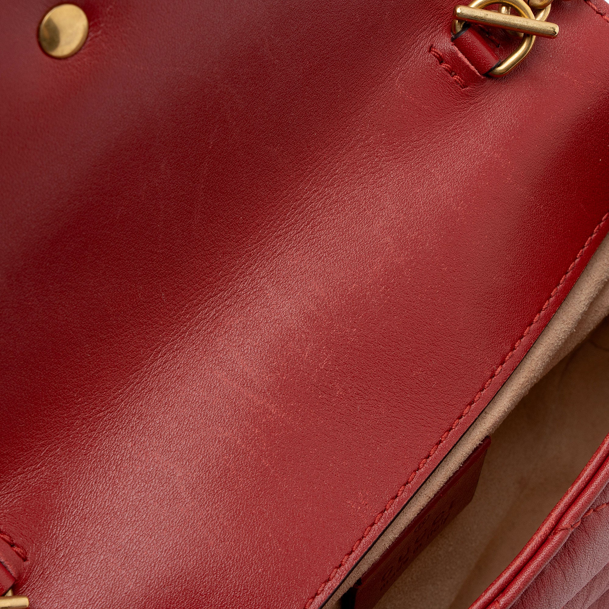 Gucci Matelasse Leather GG Marmont Super Mini Flap Bag (SHF-x8YYoY)