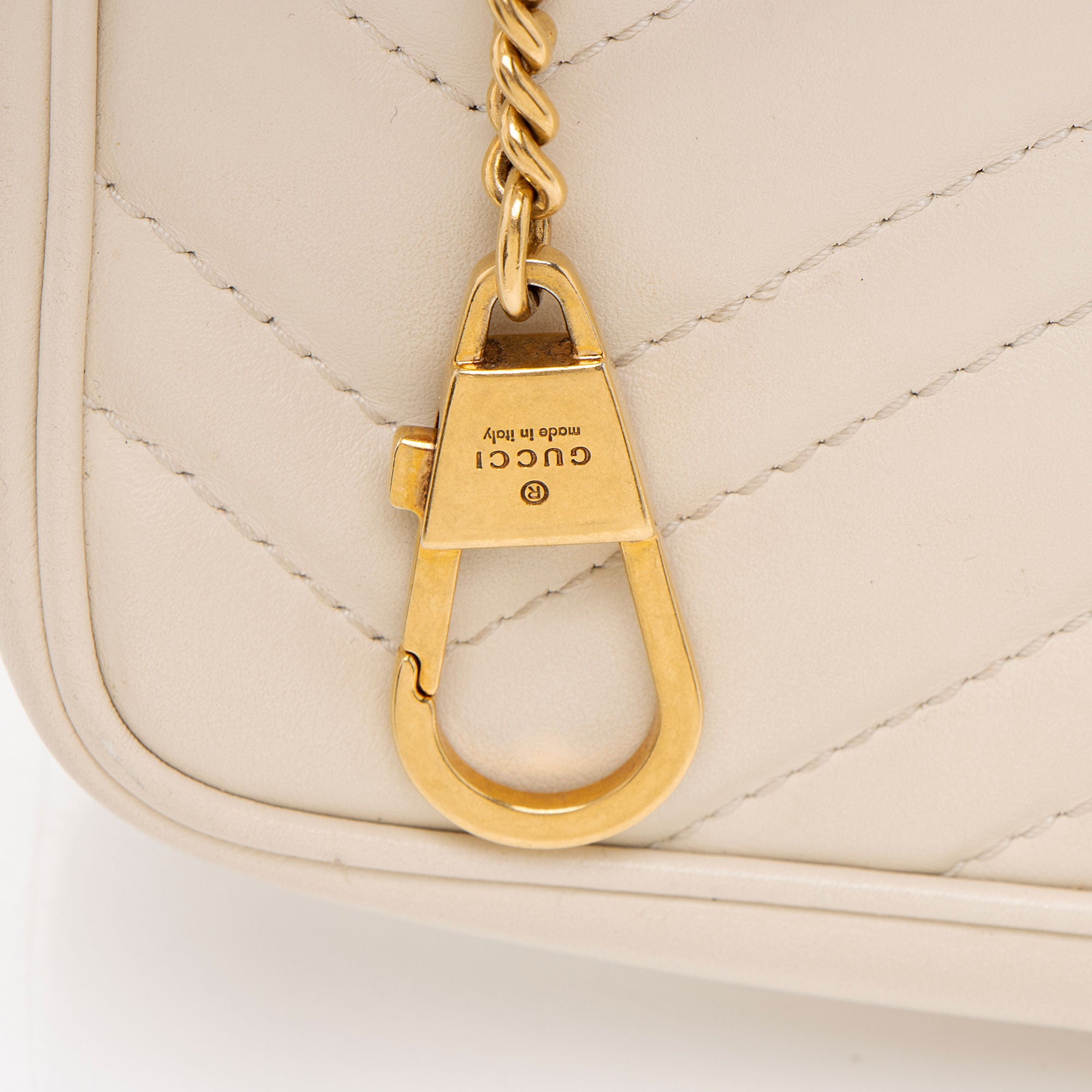 Gucci Matelasse Leather GG Marmont Super Mini Flap Bag