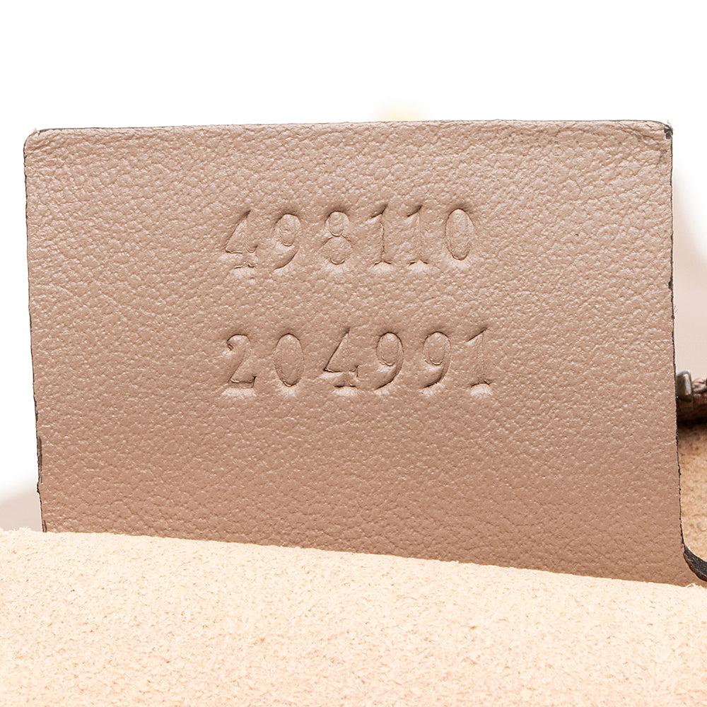 Gucci Matelasse Leather GG Marmont Top Handle Small Shoulder Bag