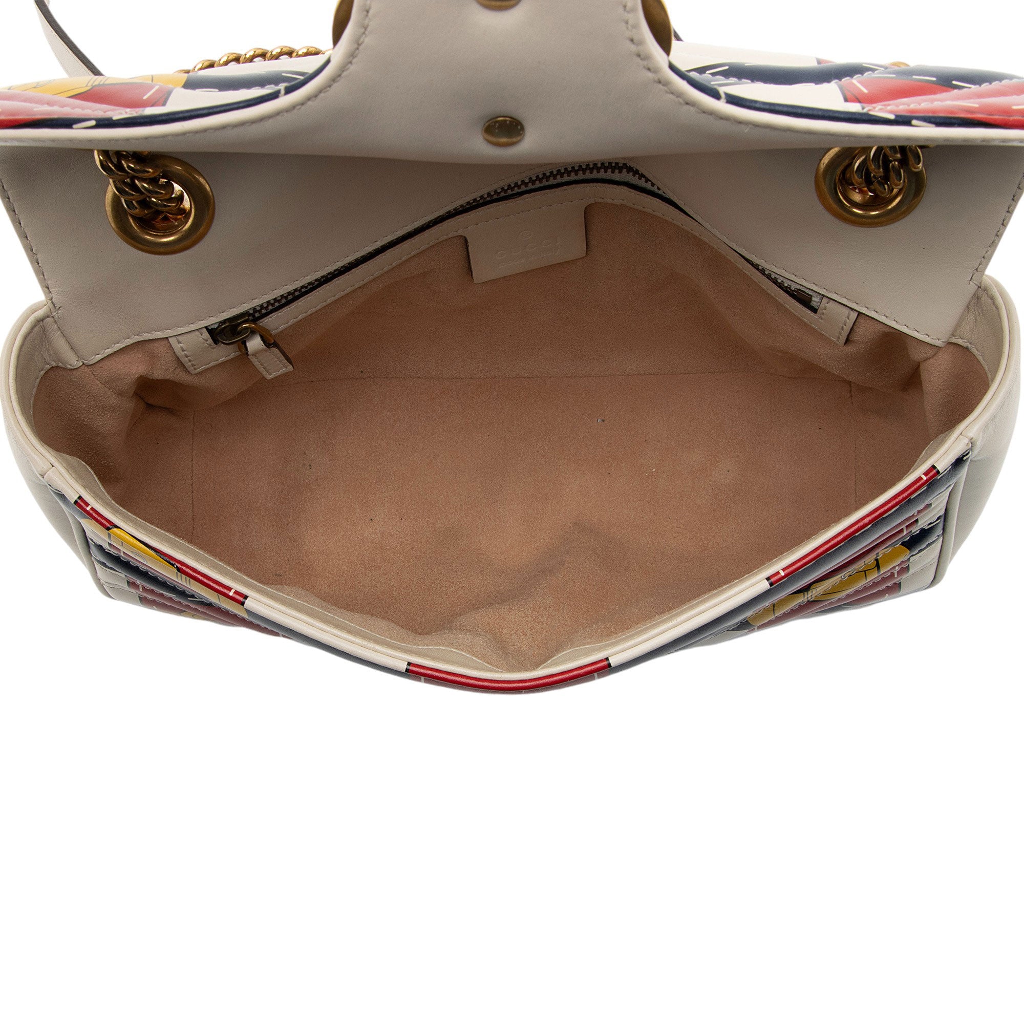 Gucci Matelasse Leather GG Marmont Trompe L'Oeil Small Flap Bag