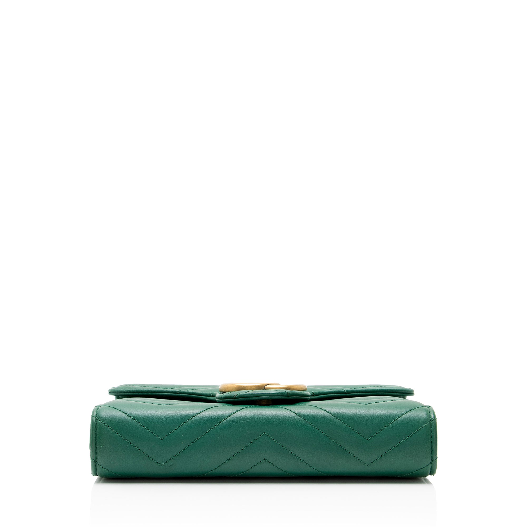Gucci Matelasse Leather GG Marmont Wallet on Chain