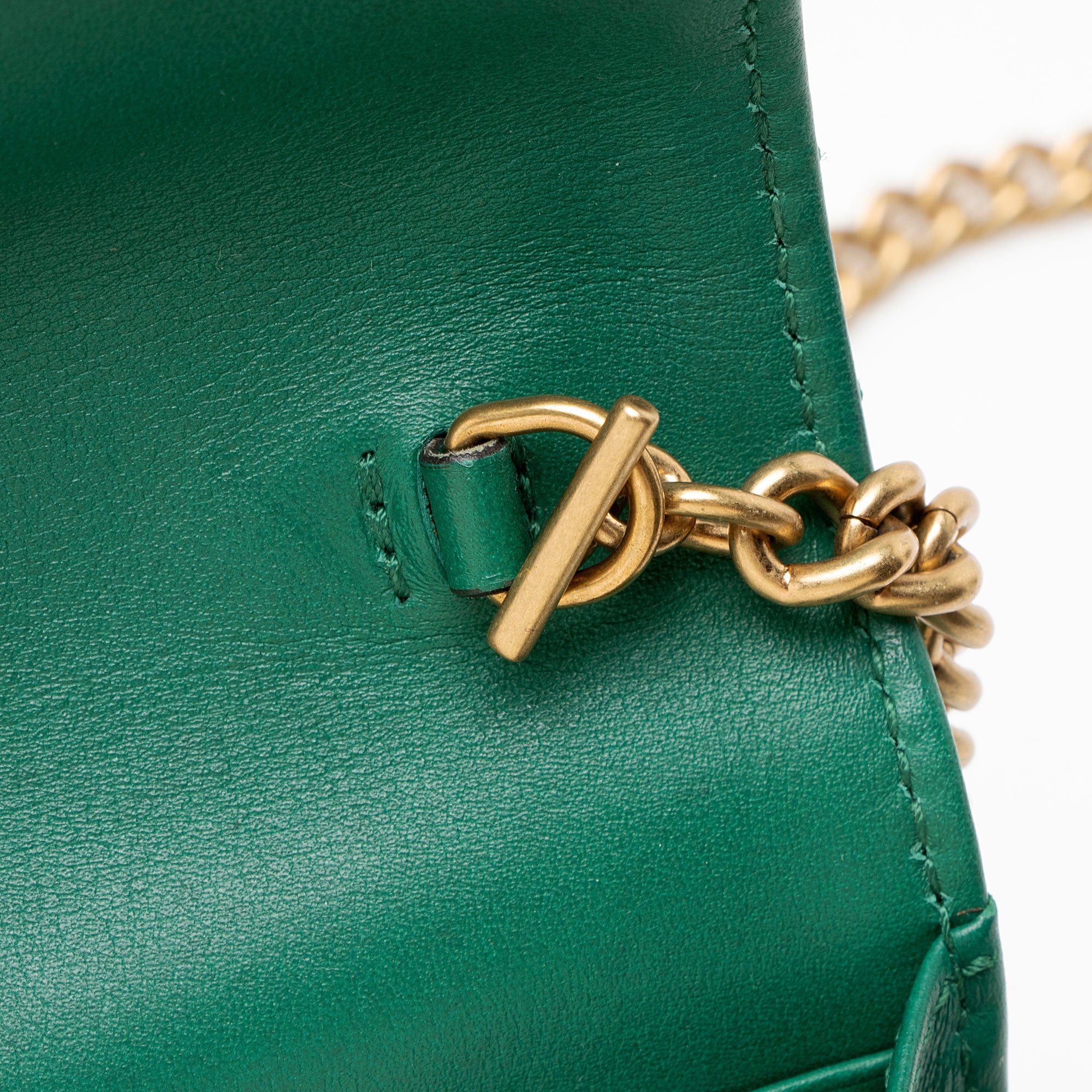 Gucci Matelasse Leather GG Marmont Wallet on Chain