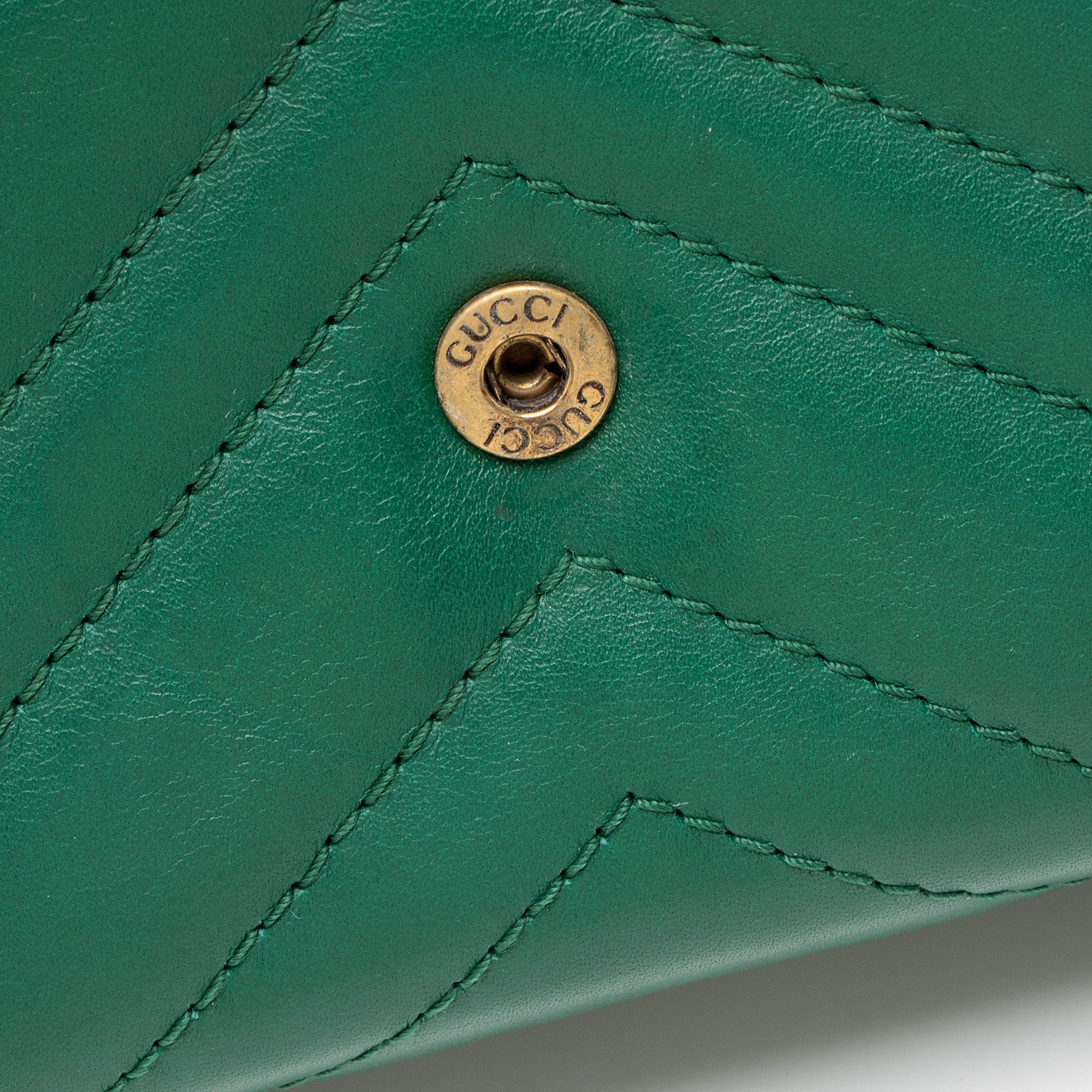 Gucci Matelasse Leather GG Marmont Wallet on Chain