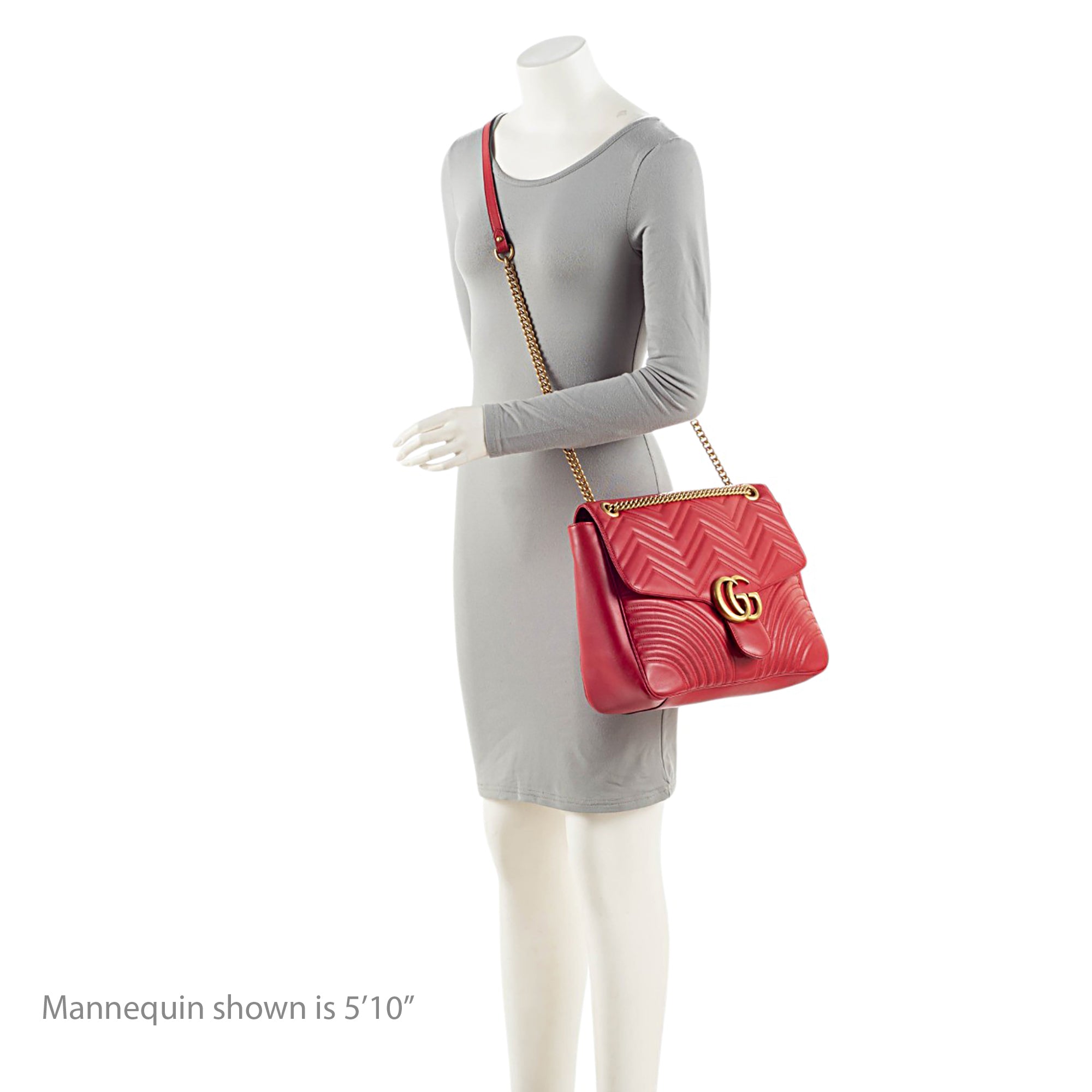 Gucci Matelasse Leather GG Marmont XL Flap Bag