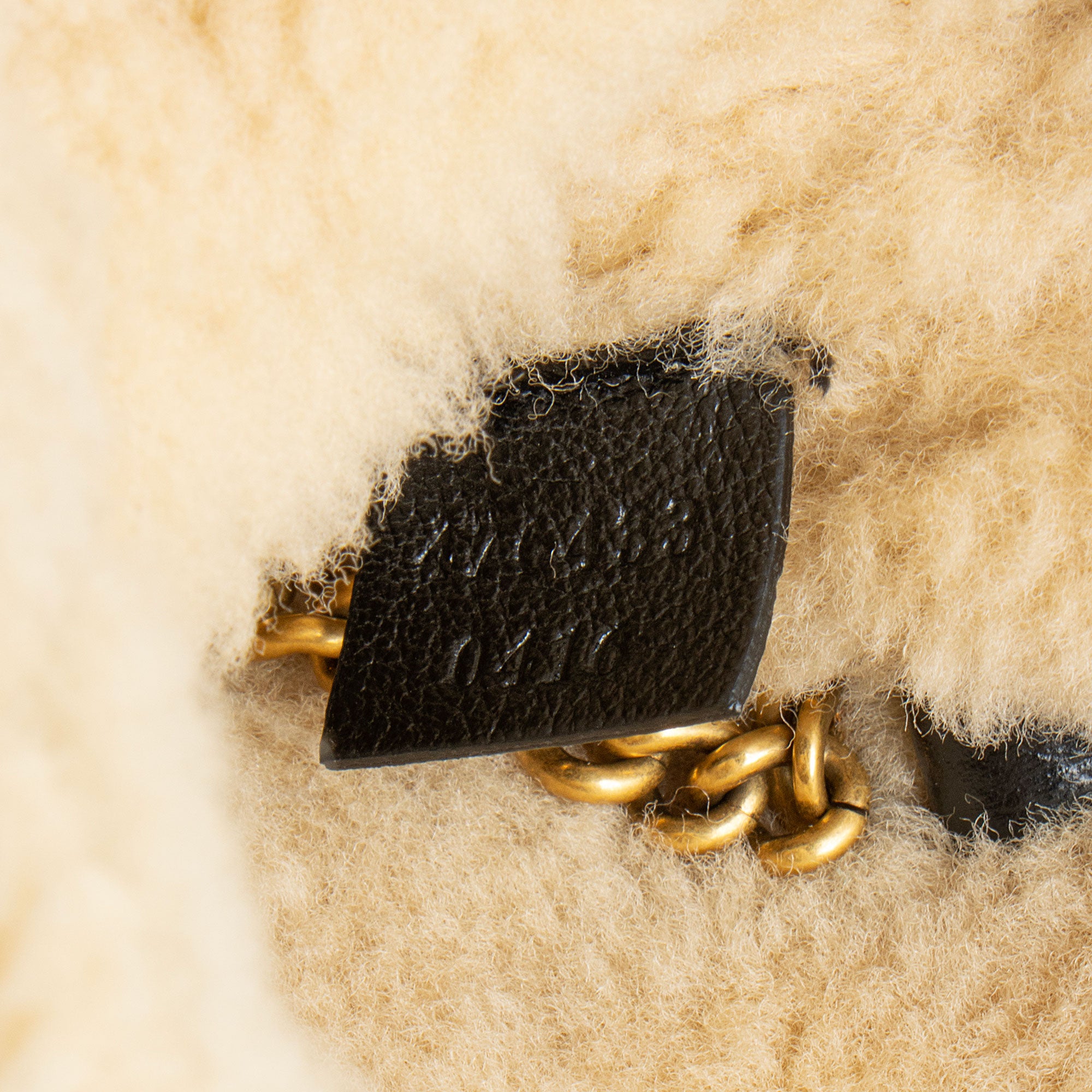 Gucci Matelasse Leather Shearling GG Marmont Super Mini Flap Bag