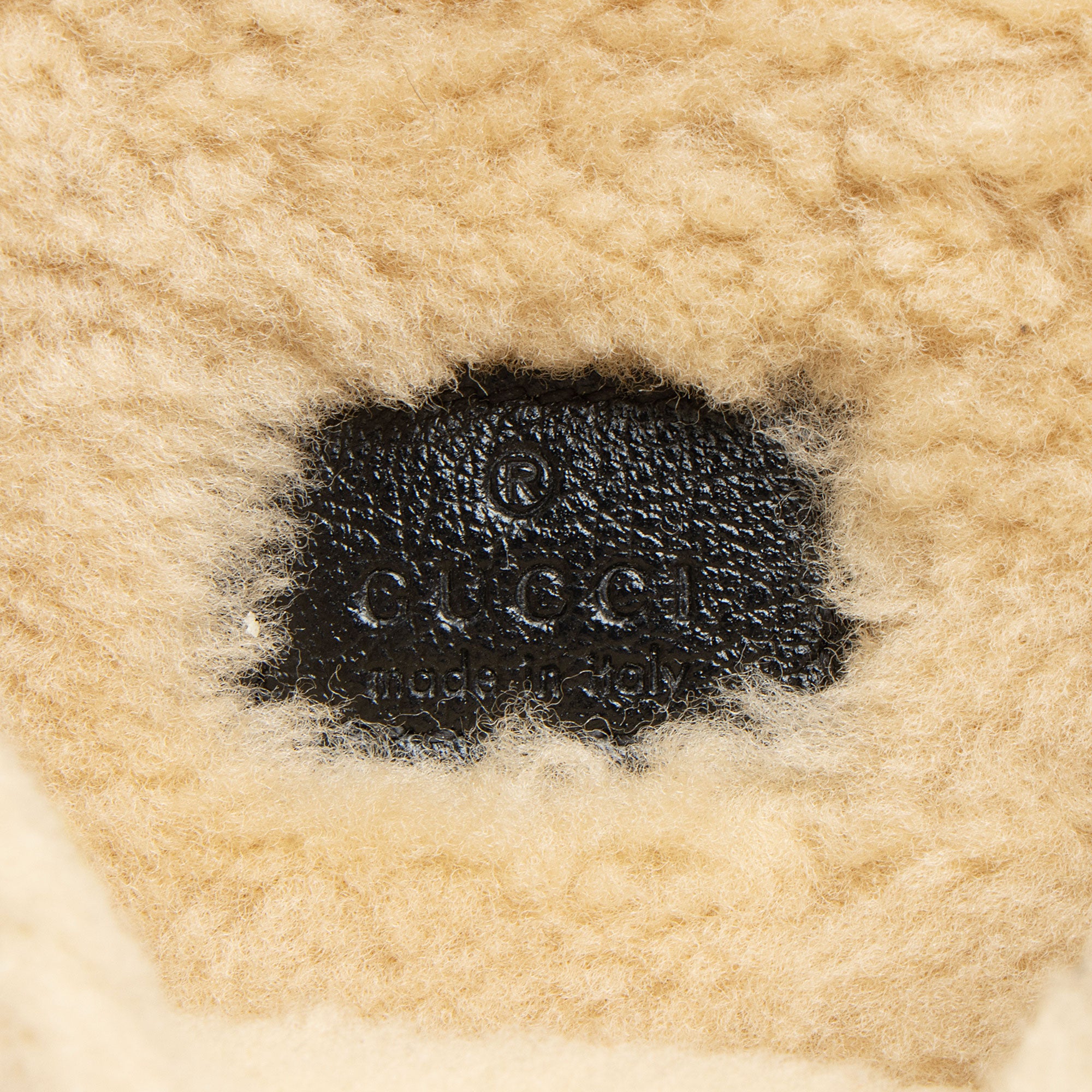 Gucci Matelasse Leather Shearling GG Marmont Super Mini Flap Bag