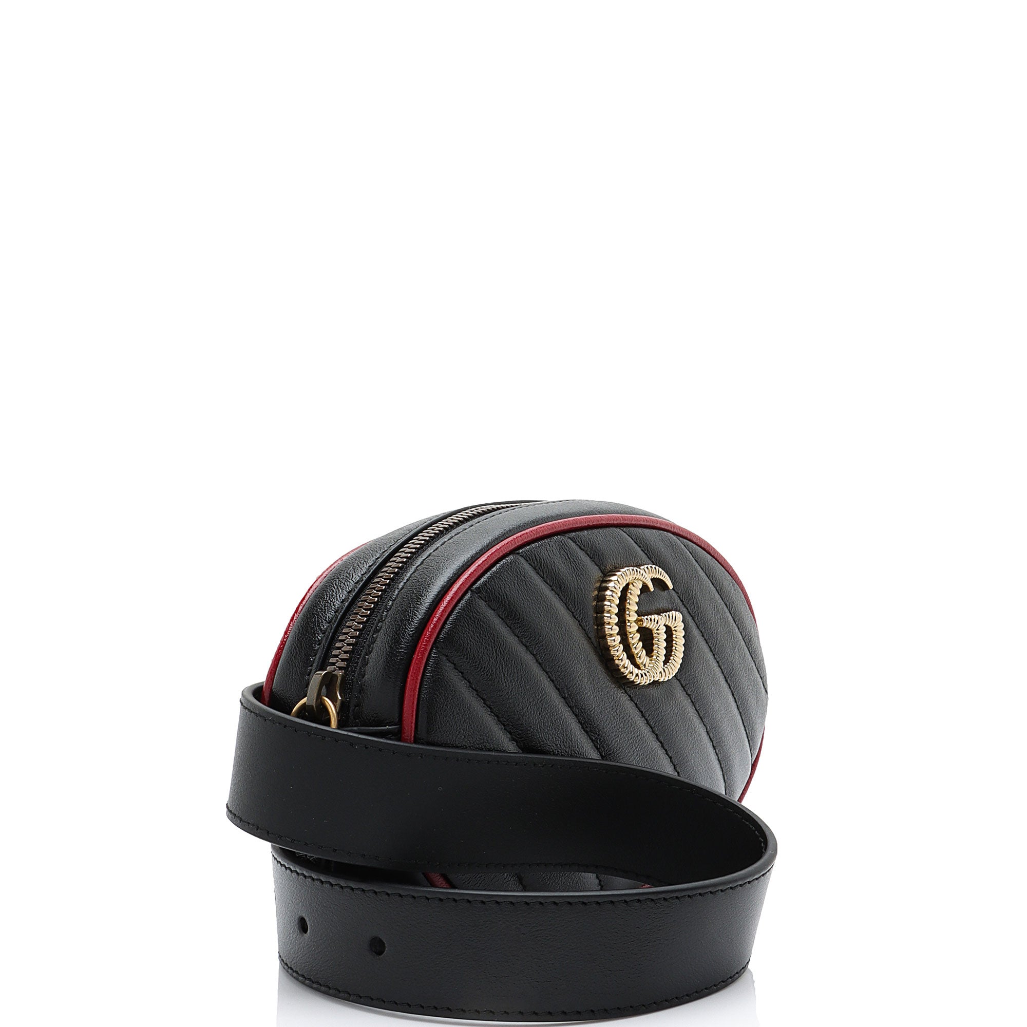 Gucci Matelasse Leather Torchon GG Marmont Belt Bag - Size 38 / 95