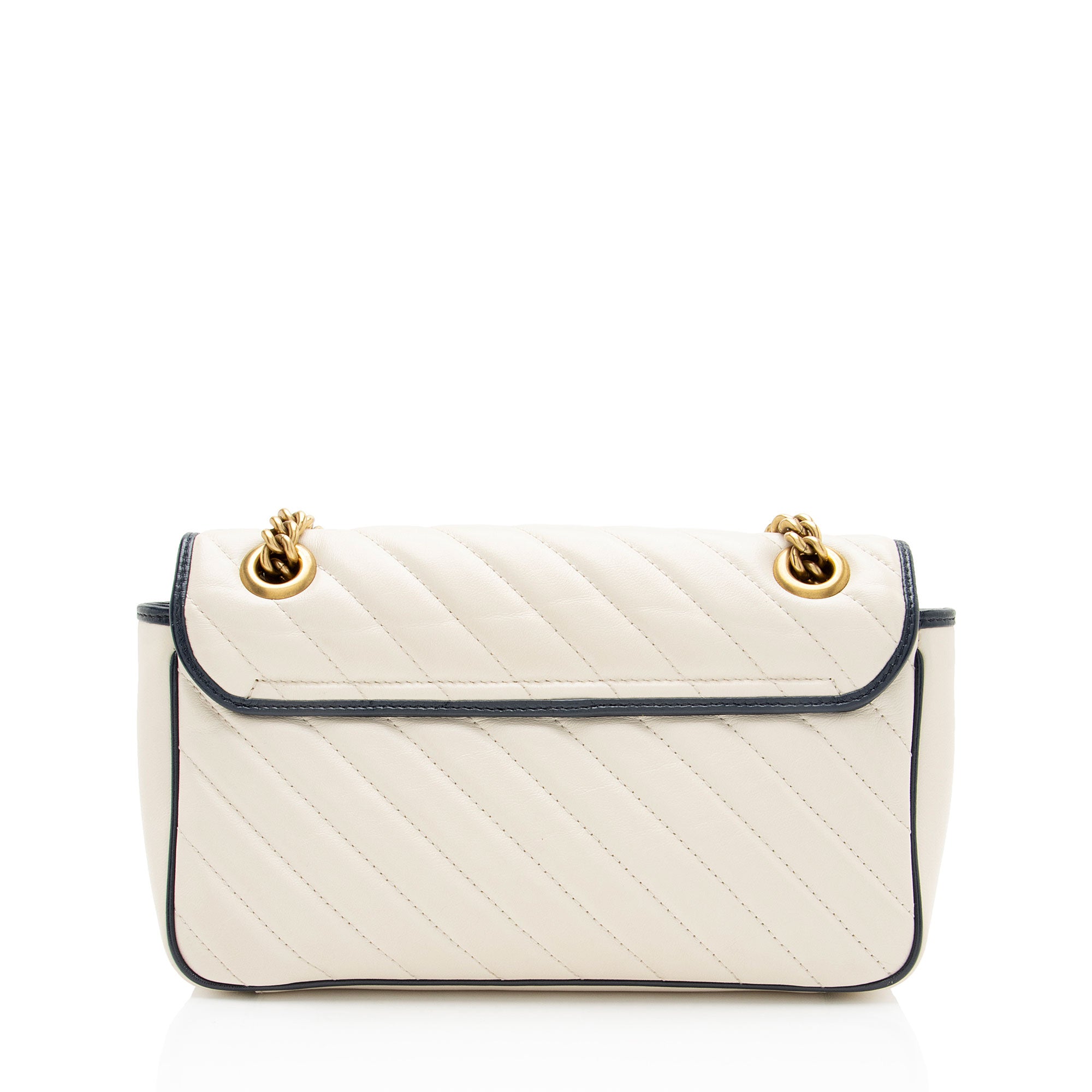 Gucci Matelasse Leather Torchon GG Marmont Medium Flap Bag