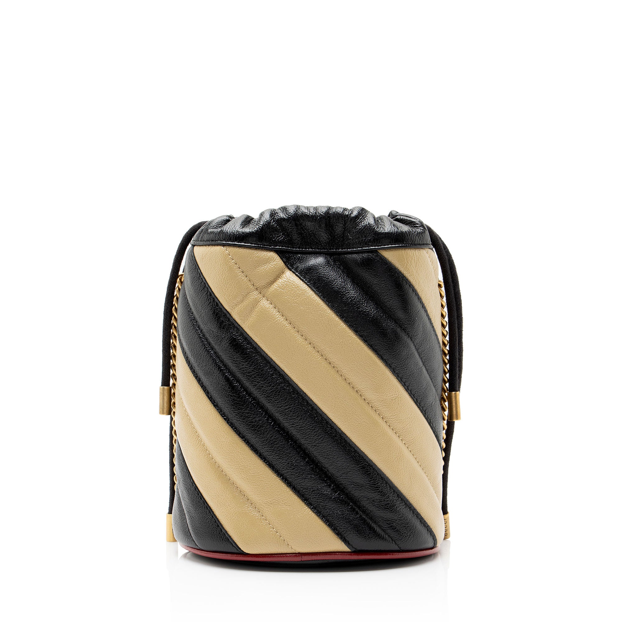 Gucci Matelasse Leather Torchon GG Marmont Small Bucket Bag