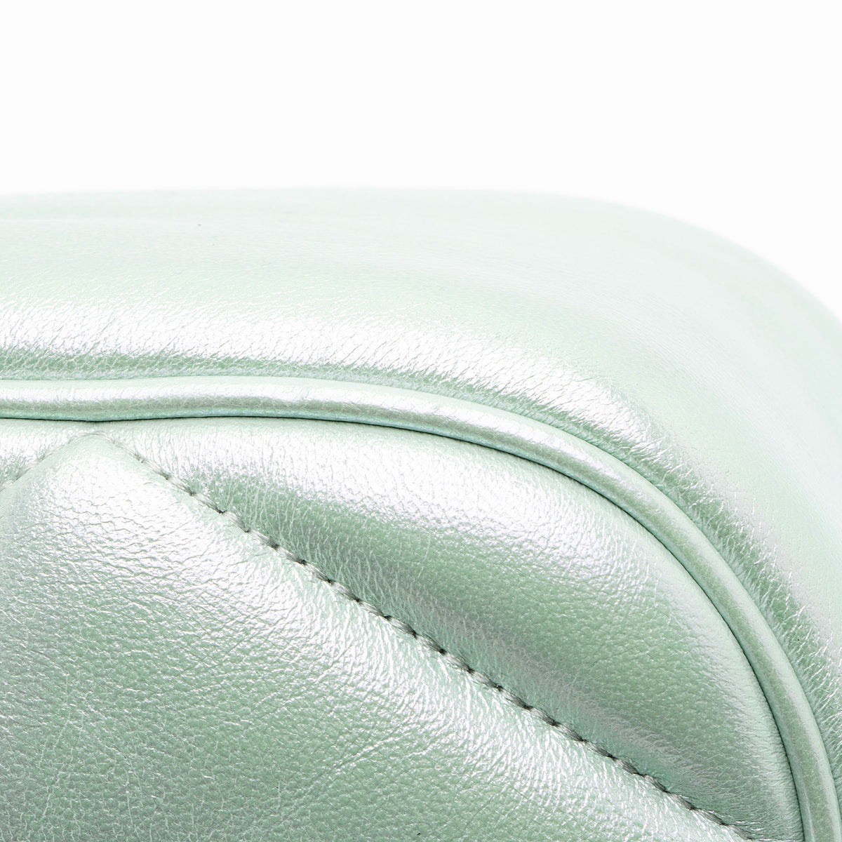 Gucci Matelasse Padded Iridescent Leather GG Marmont Small Camera Bag