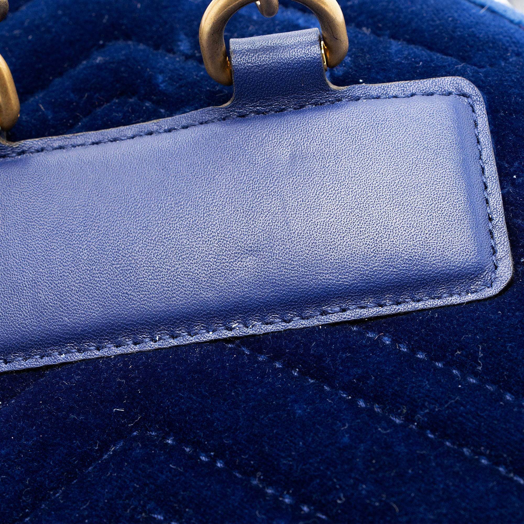 Gucci Matelasse Velvet GG Marmont Backpack