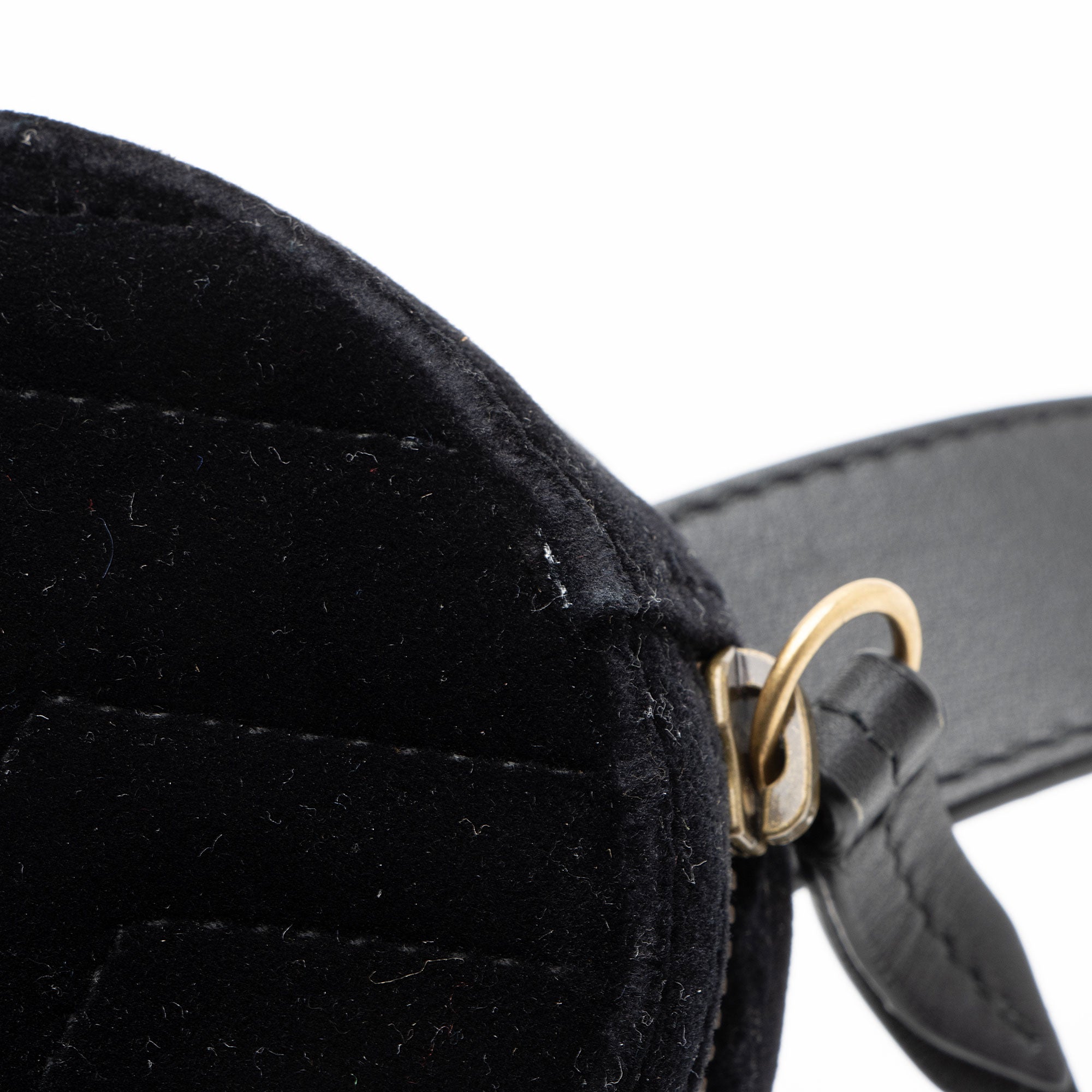 Gucci Matelasse Velvet GG Marmont Belt Bag - Size 34 / 85