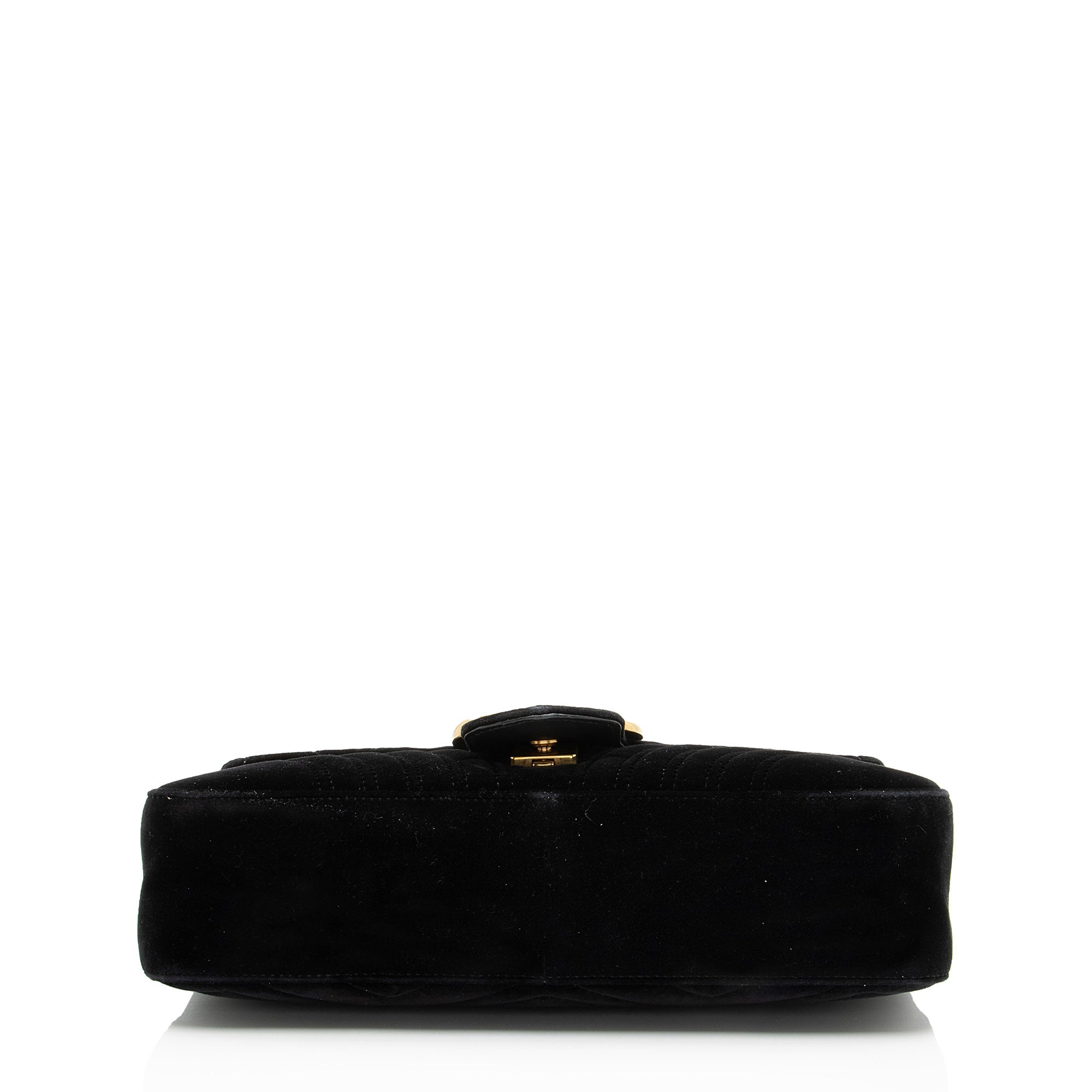 Gucci Matelasse Velvet GG Marmont Large Flap Bag