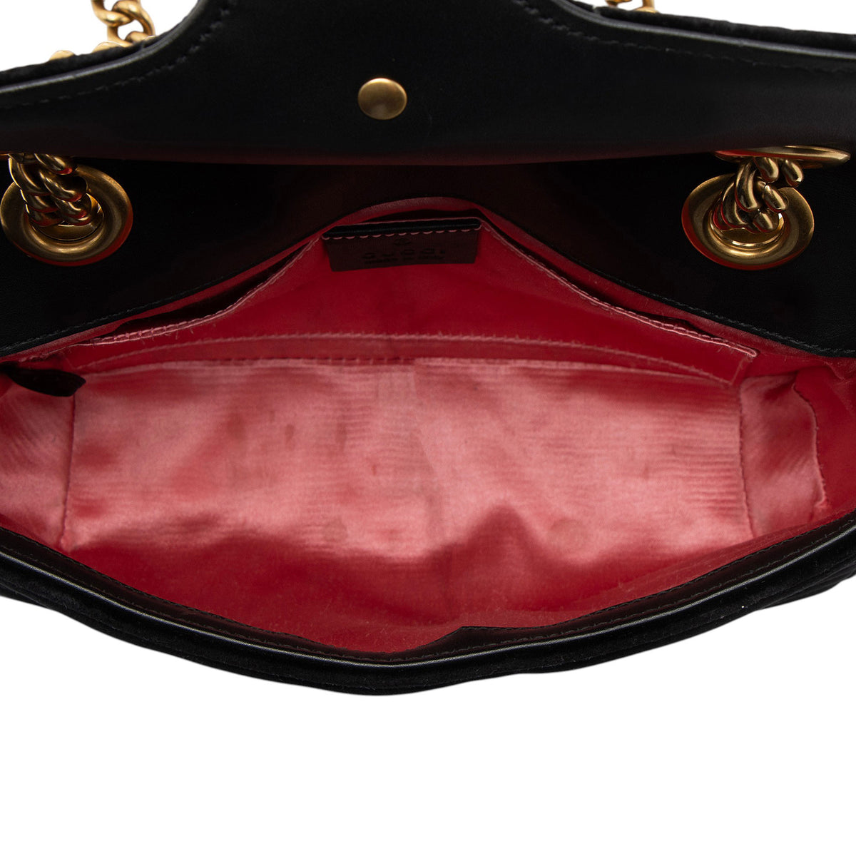Gucci Matelasse Velvet GG Marmont Small Flap Bag