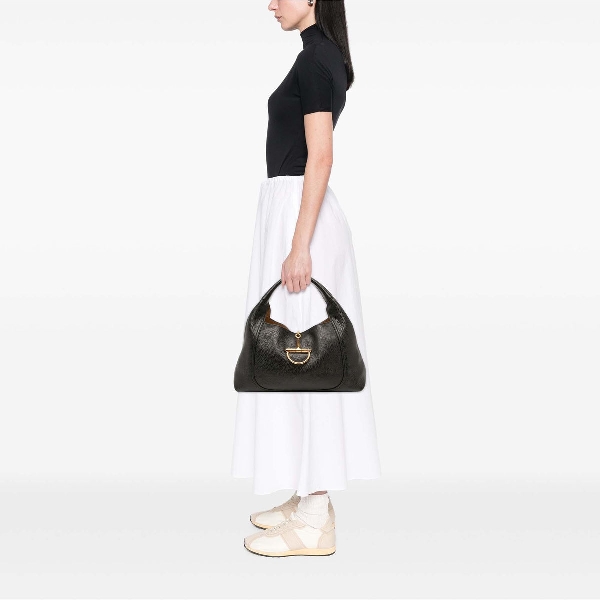 Gucci Maxi Grained Calfskin Softbit Hobo