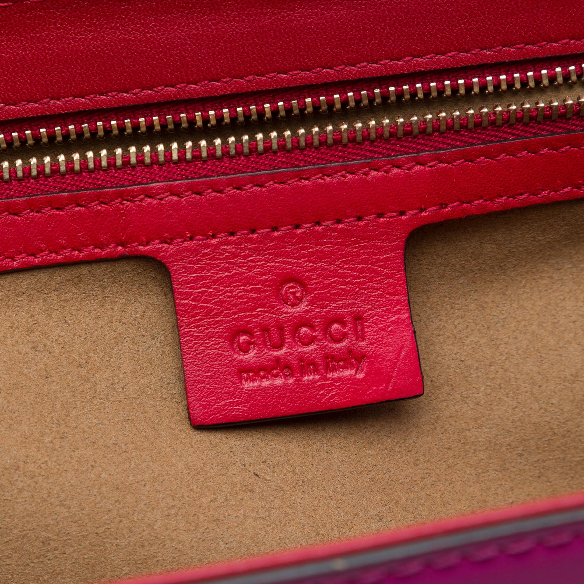 Gucci Medium Bicolor Leather Padlock Shoulder Bag