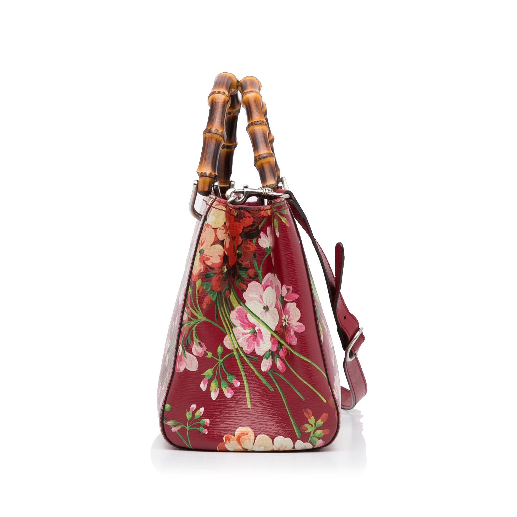 Gucci Medium Blooms Bamboo Shopper (SHG-NbVEVC)