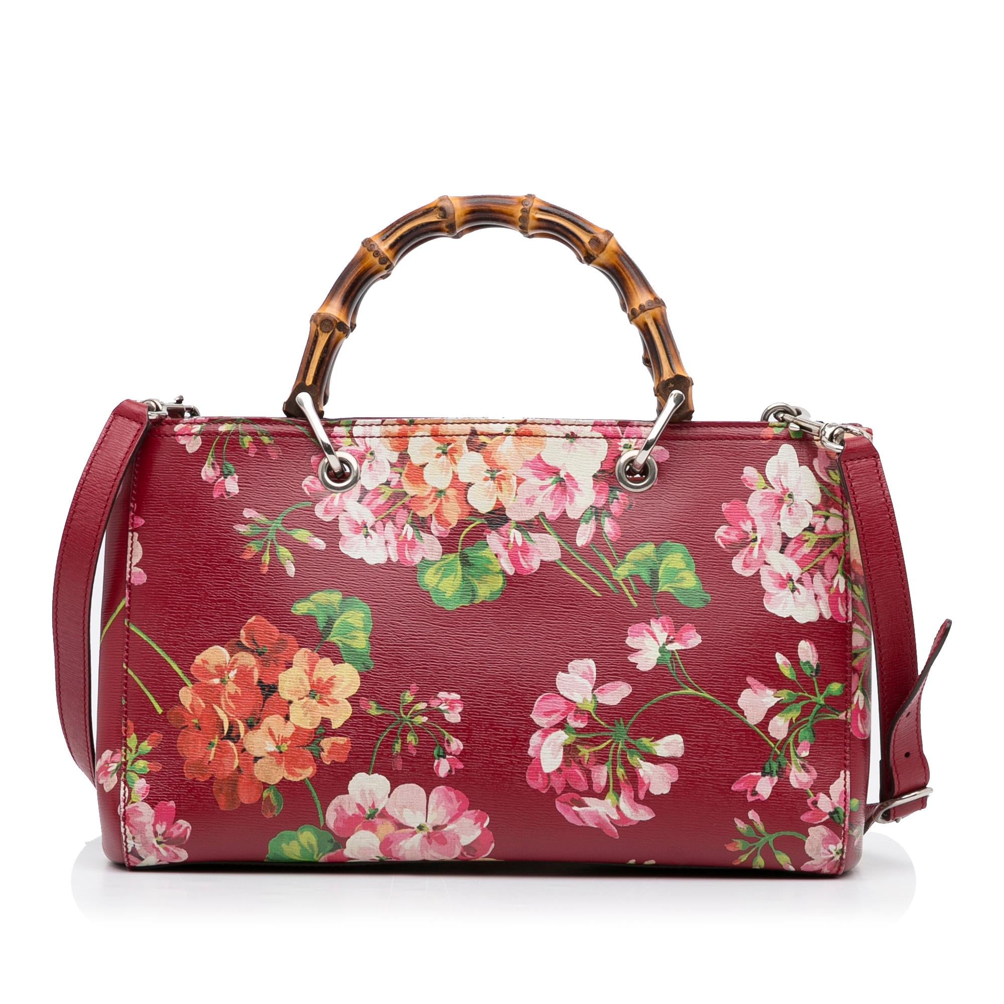 Gucci Medium Blooms Bamboo Shopper (SHG-NbVEVC)