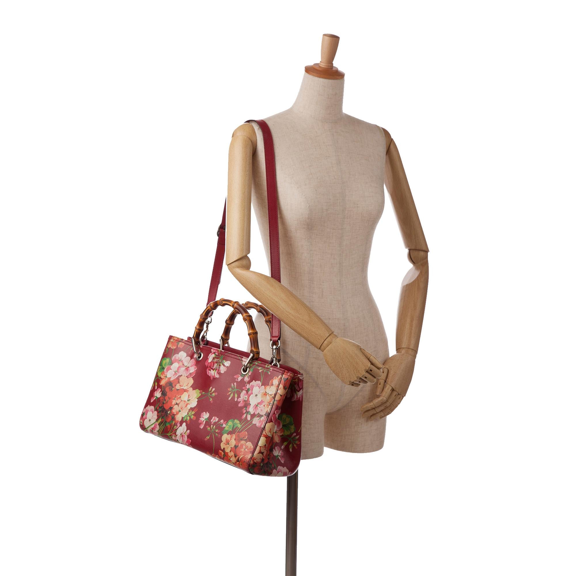 Gucci Medium Blooms Bamboo Shopper (SHG-NbVEVC)